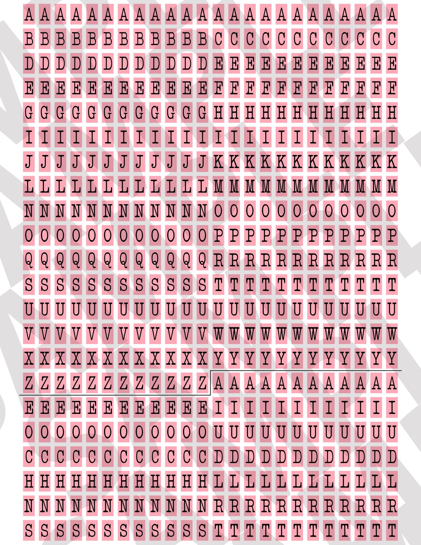 Tiny Letters & Numbers