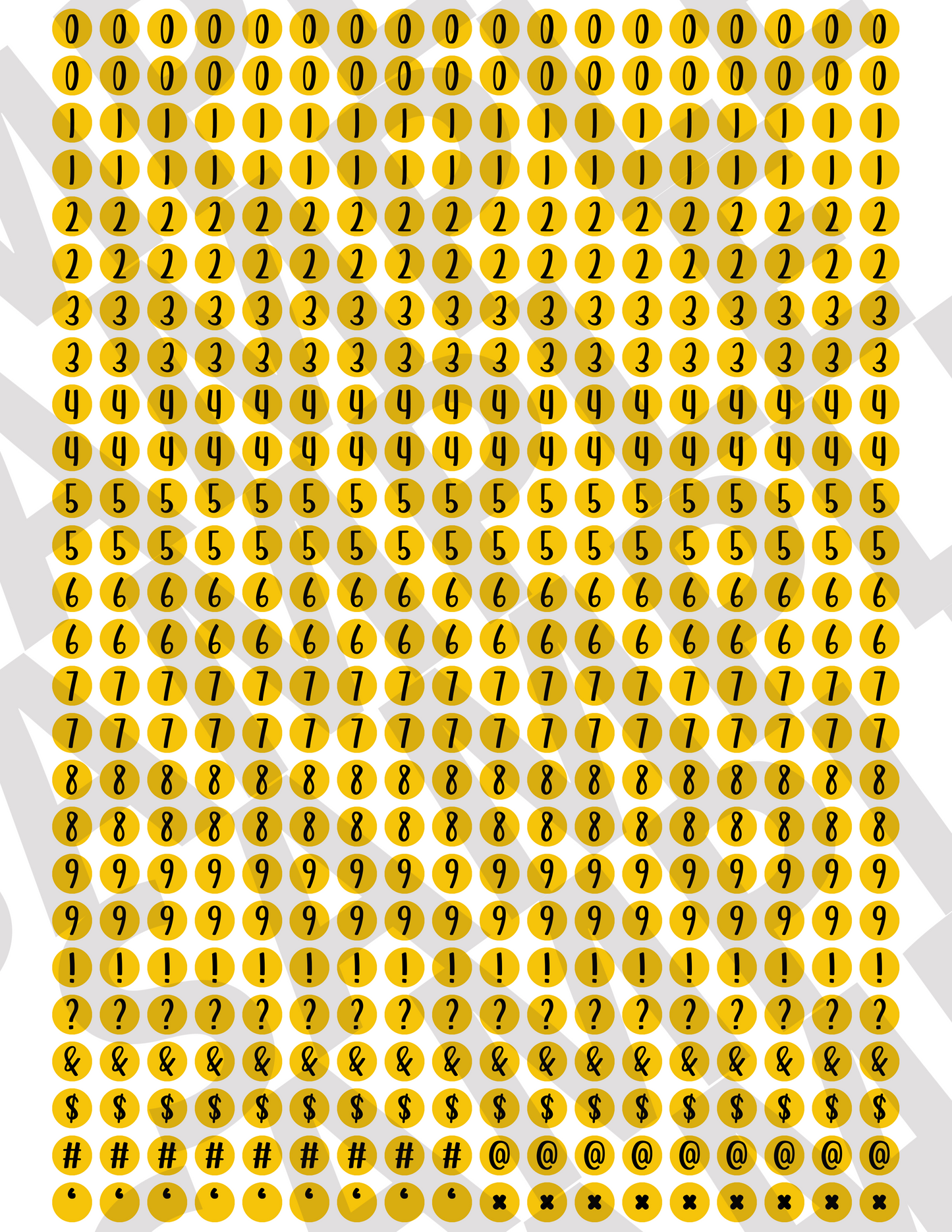 Circle Letters & Numbers