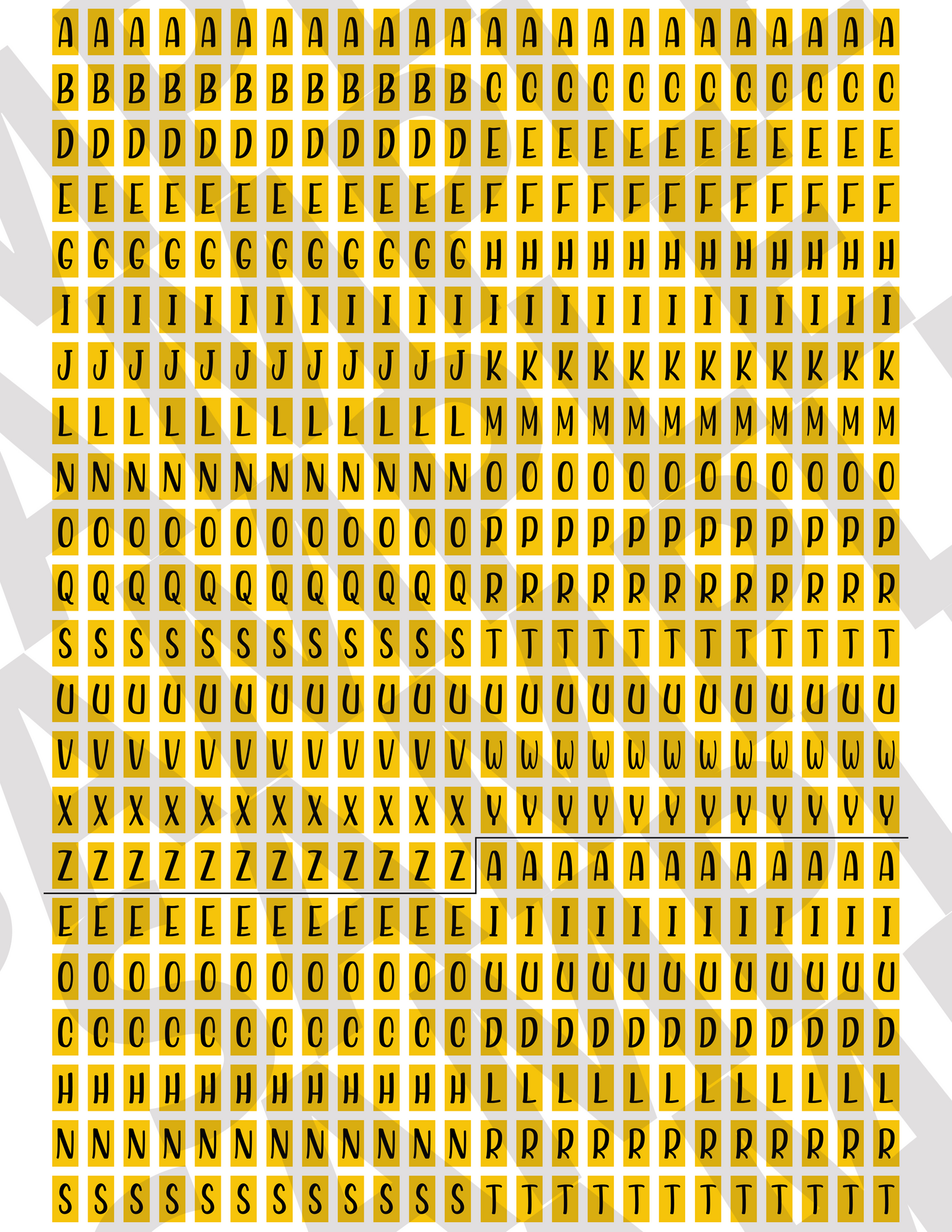 Tiny Letters & Numbers