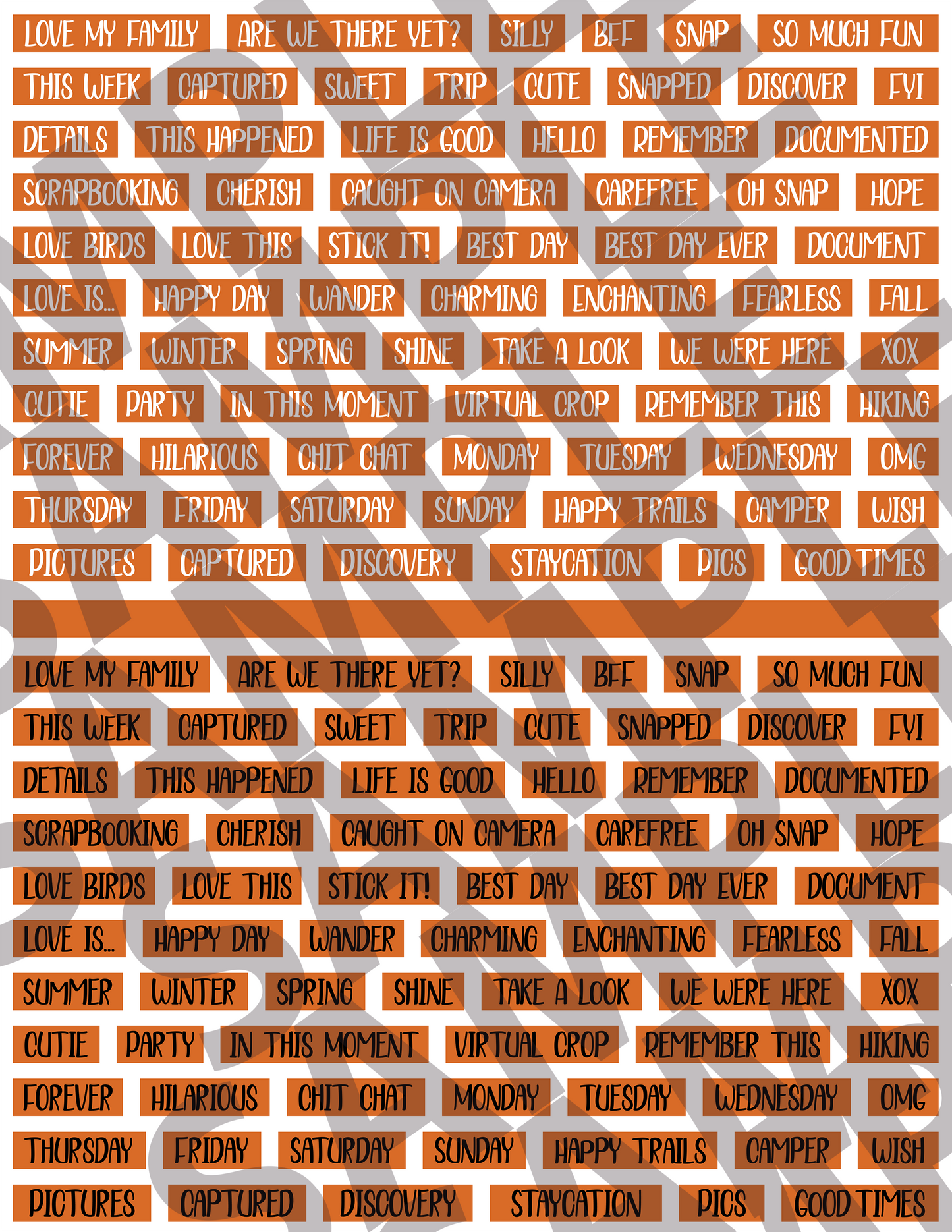 Scrapbooking Words