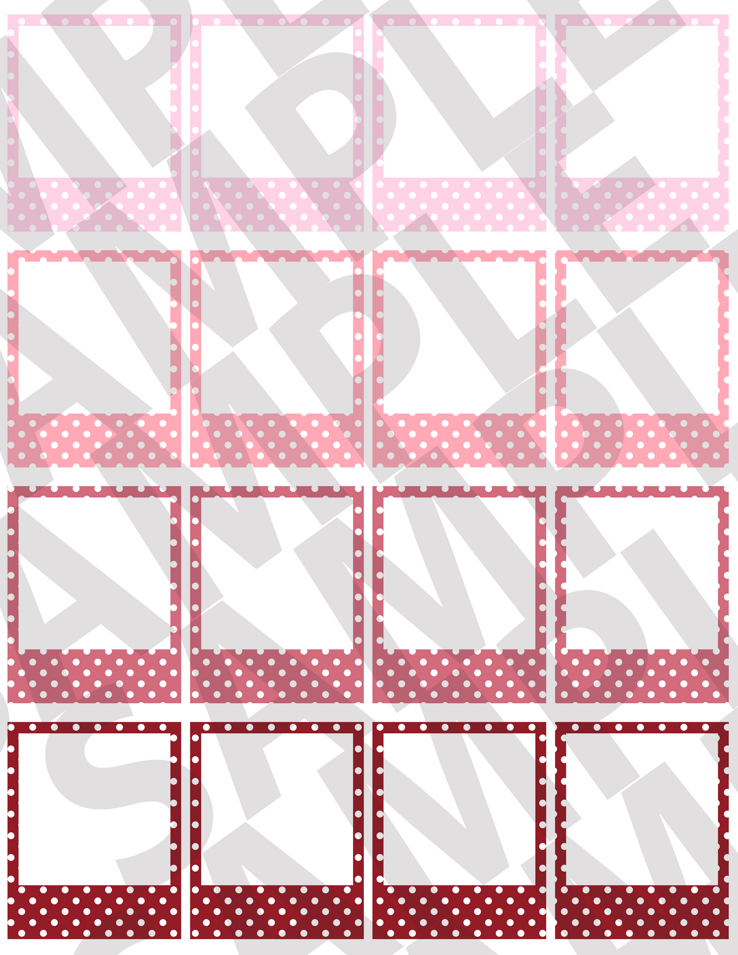 Polka-Dotted Small Frames