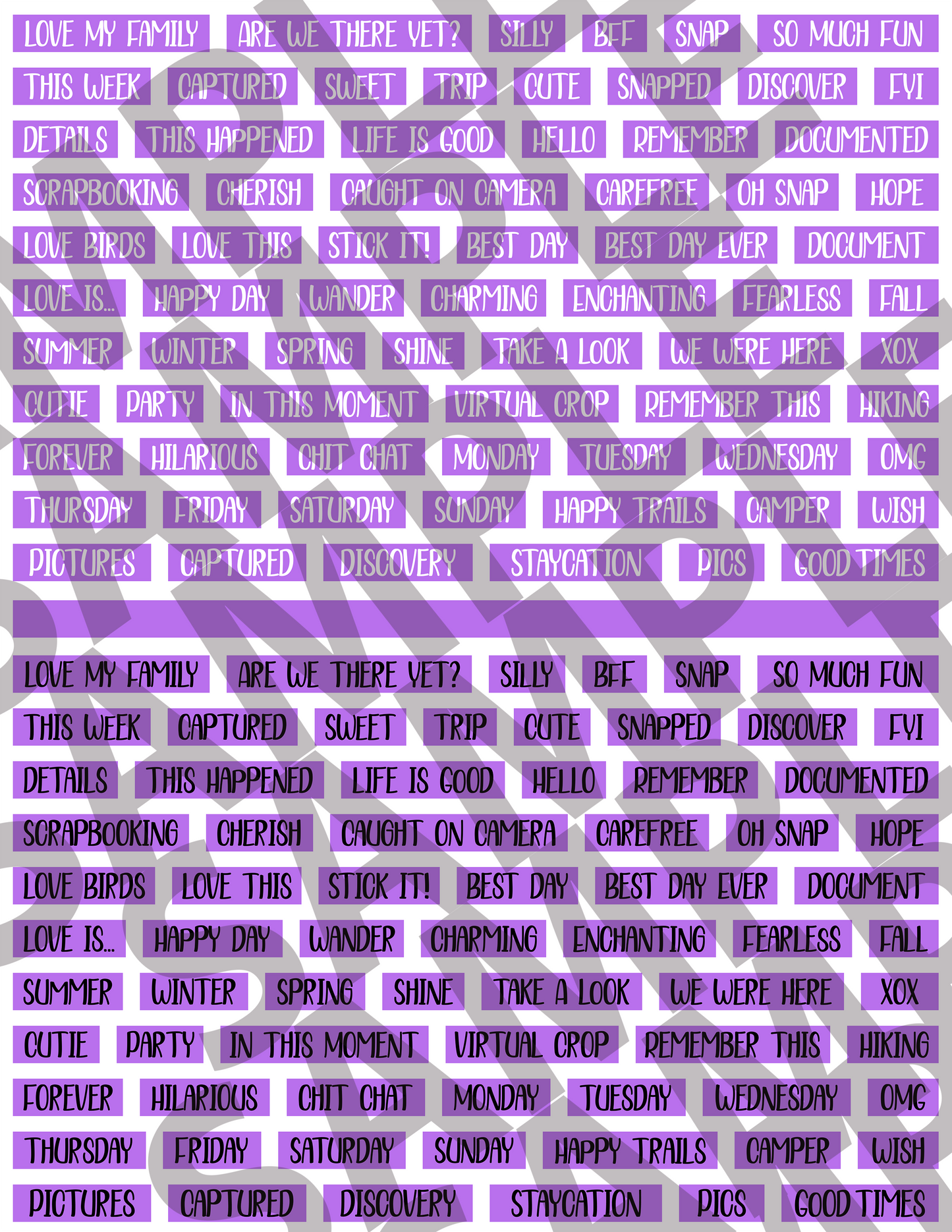 Scrapbooking Words