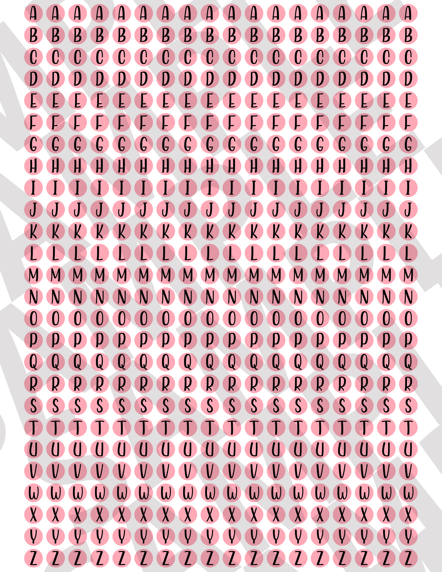 Circle Letters & Numbers