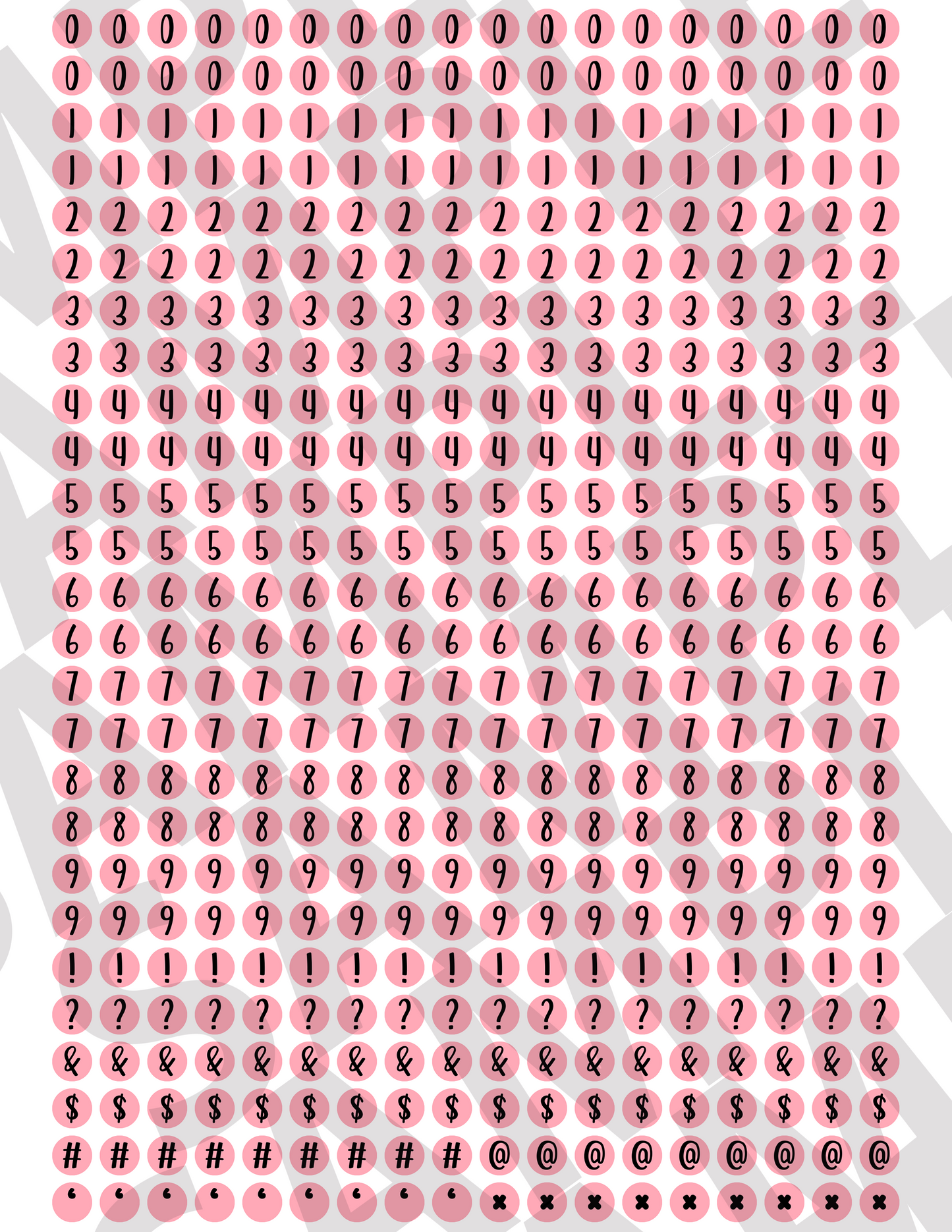 Circle Letters & Numbers