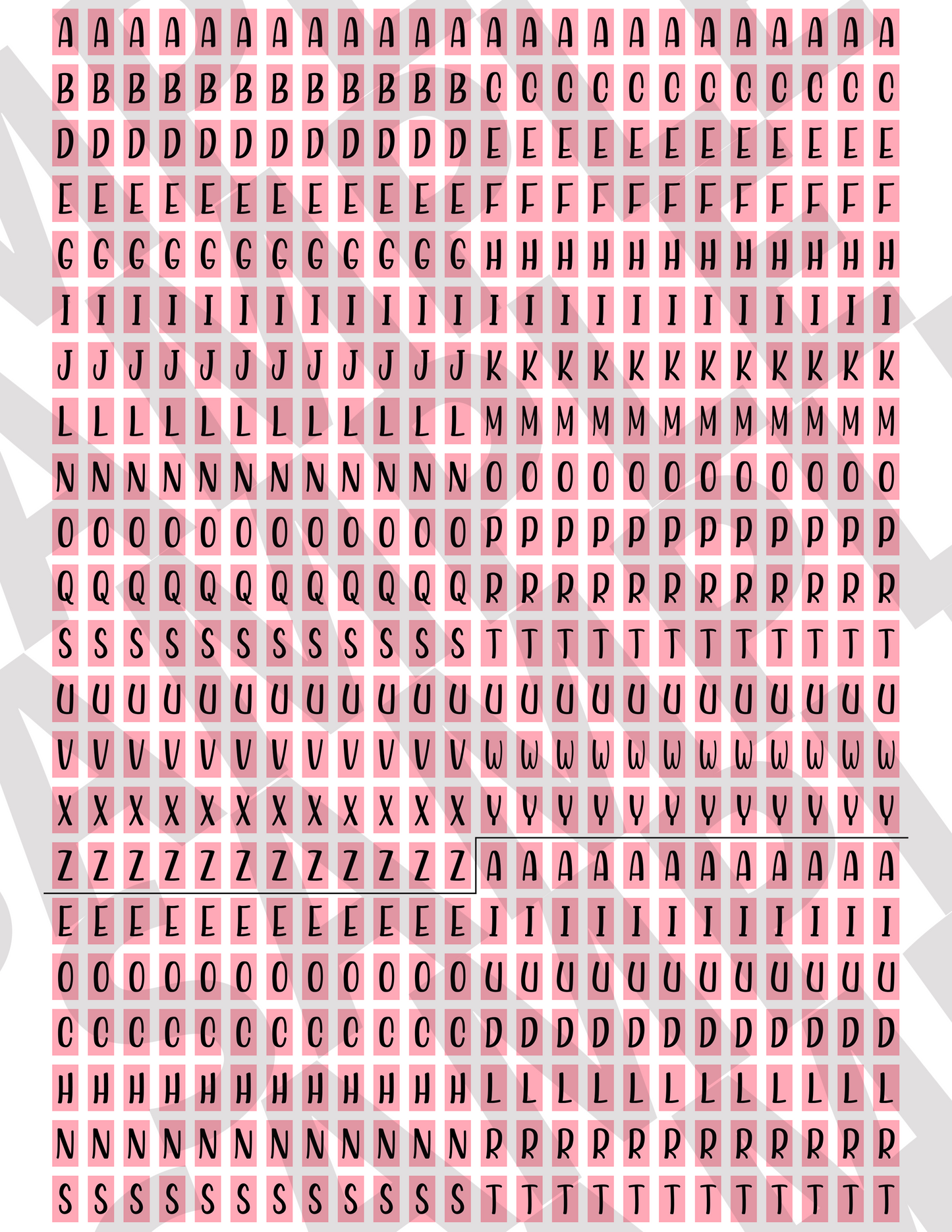 Tiny Letters & Numbers