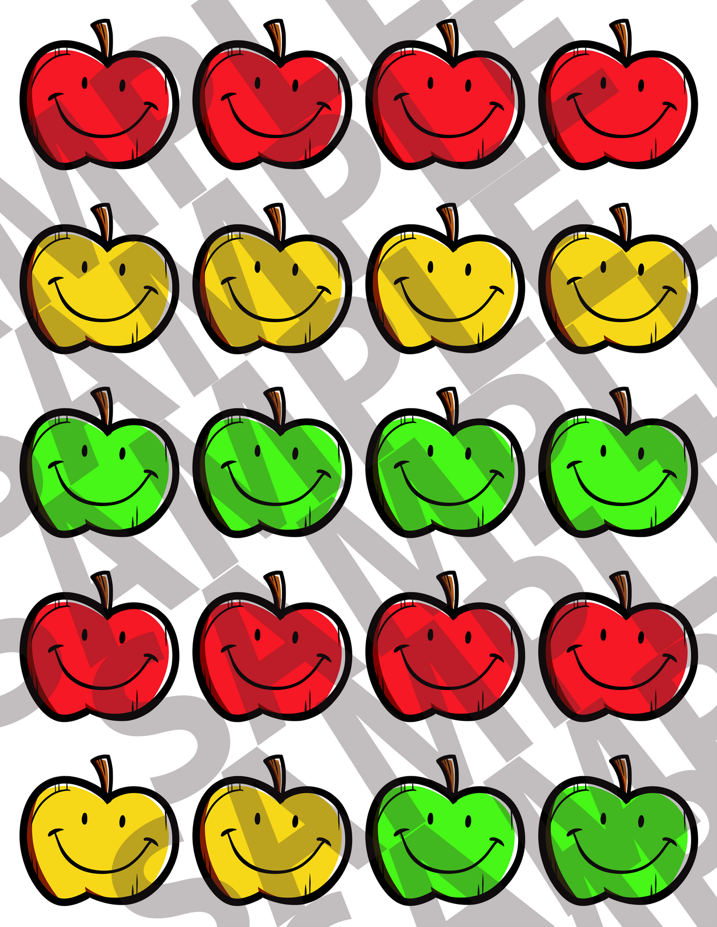Cartoon Apples