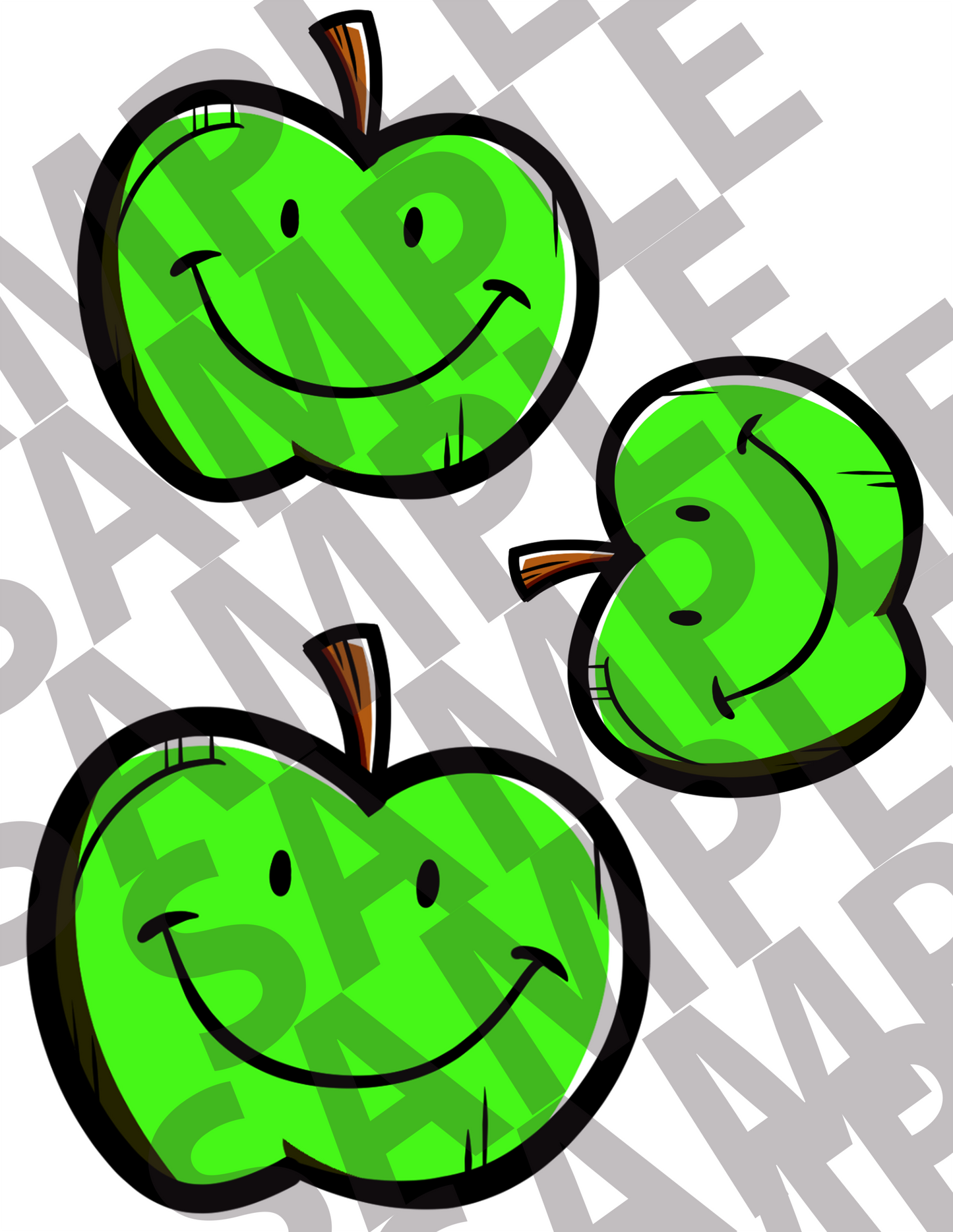 Cartoon Apples
