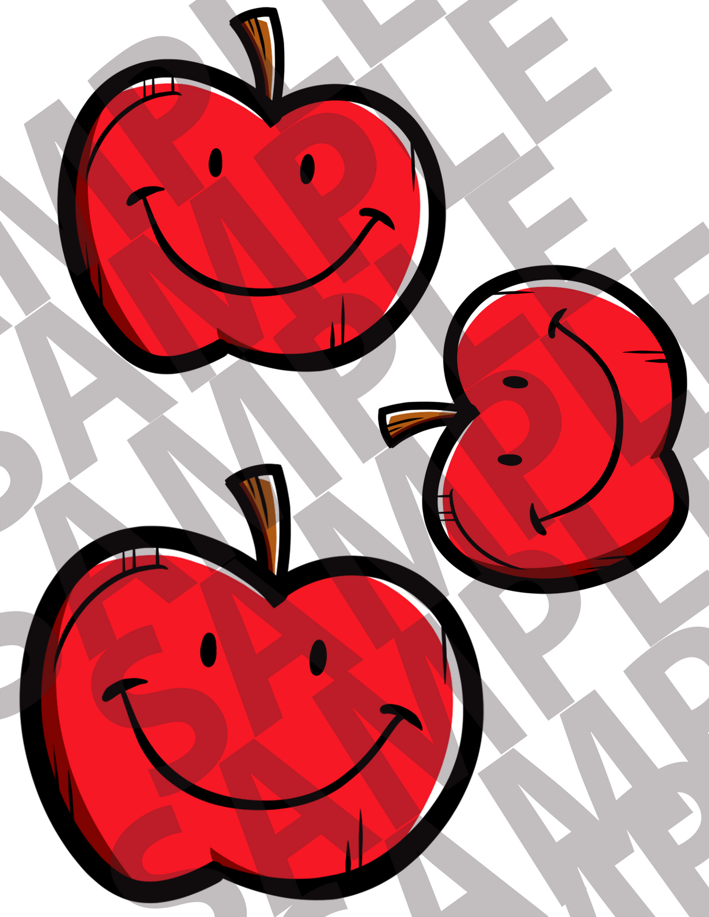 Cartoon Apples