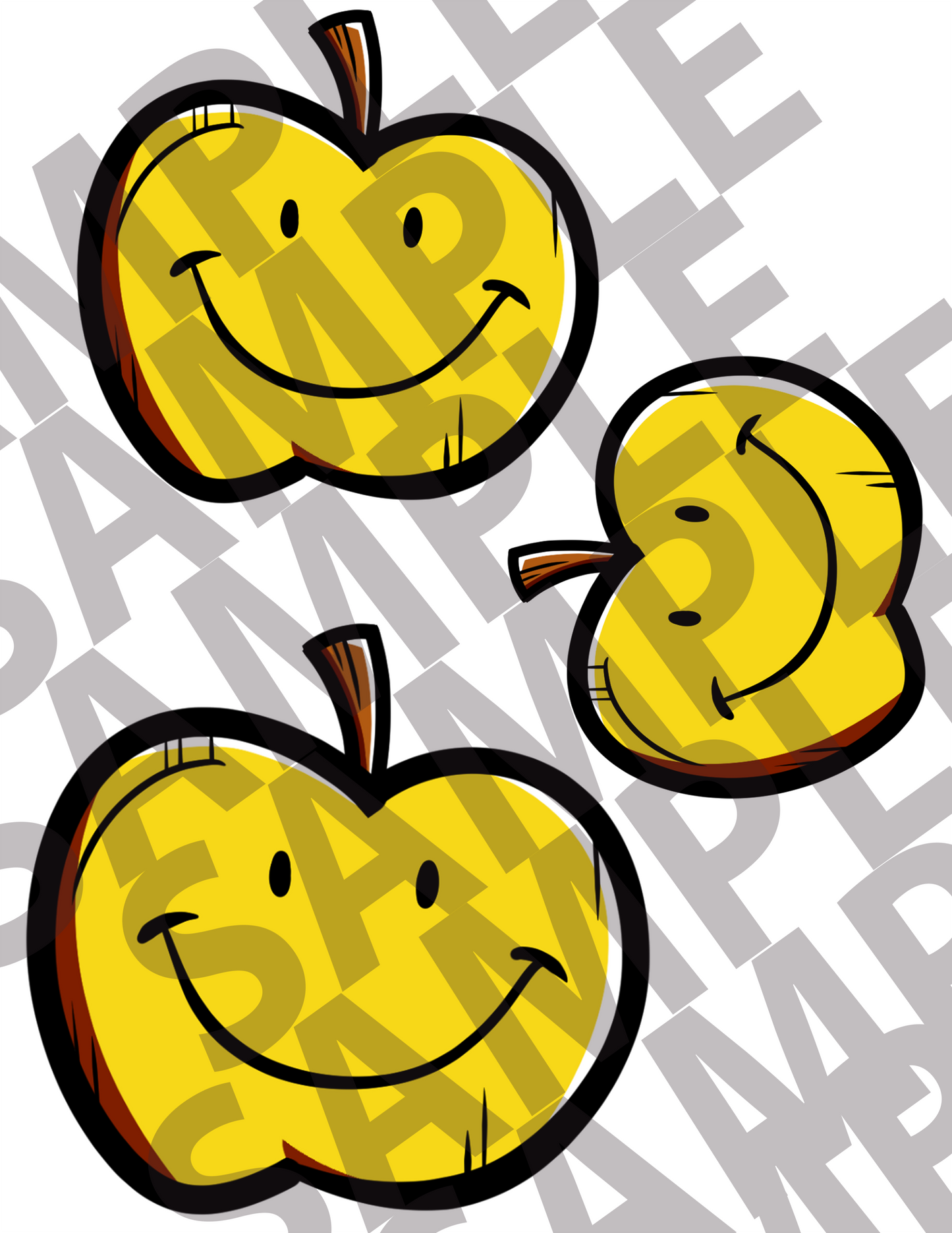 Cartoon Apples