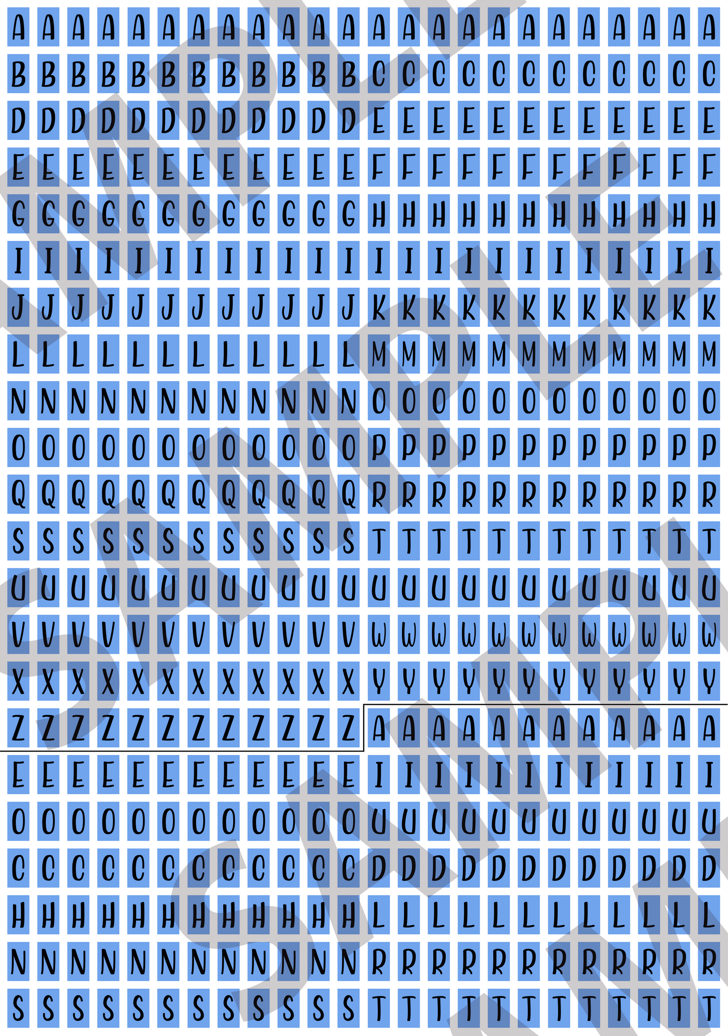 Tiny Letters & Numbers