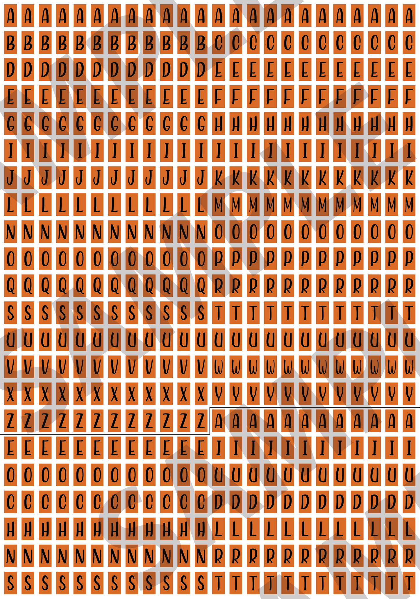 Tiny Letters & Numbers