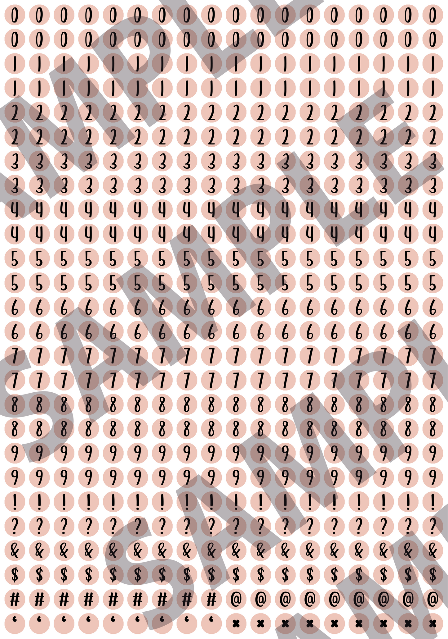 Circle Letters & Numbers