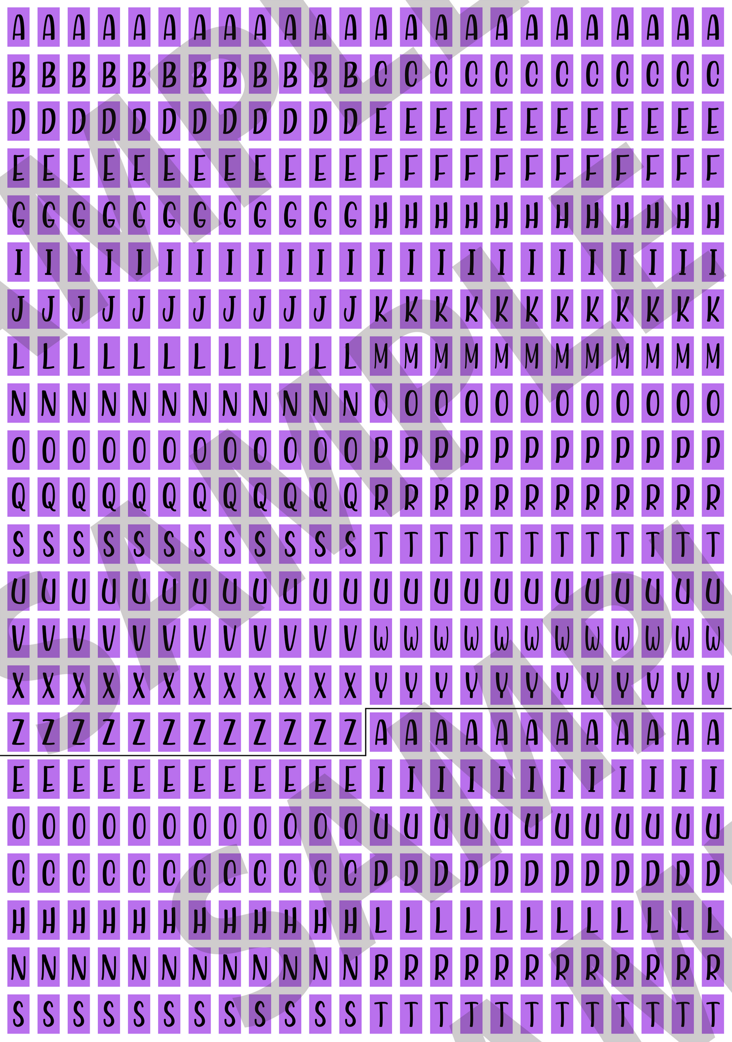 Tiny Letters & Numbers