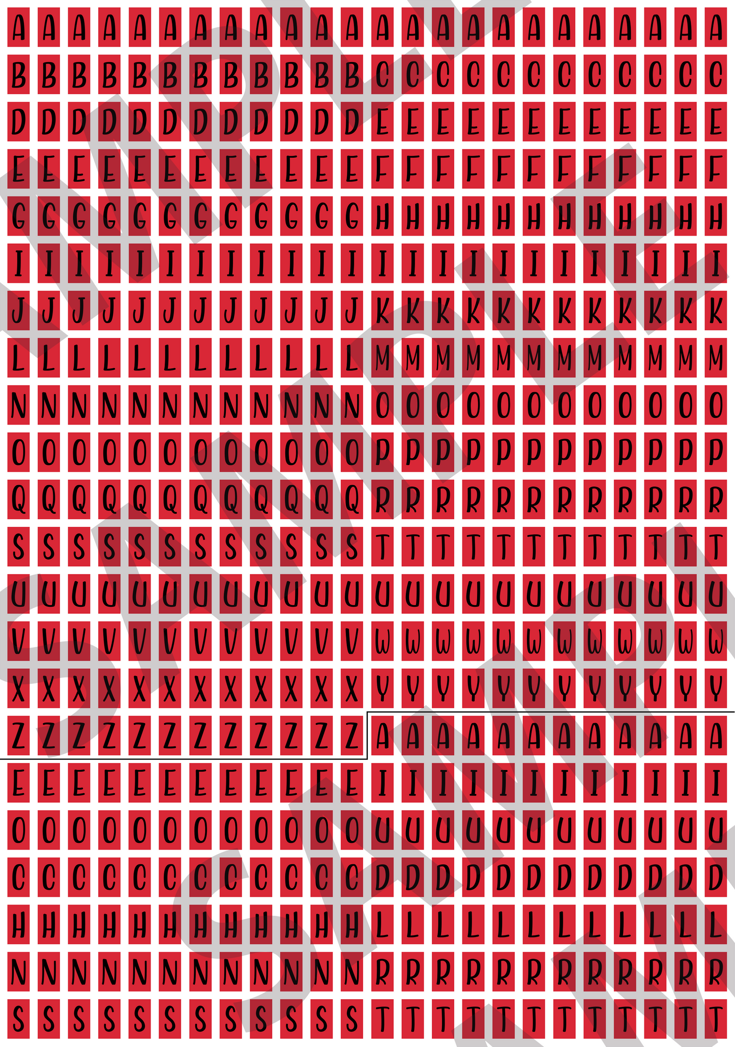 Tiny Letters & Numbers