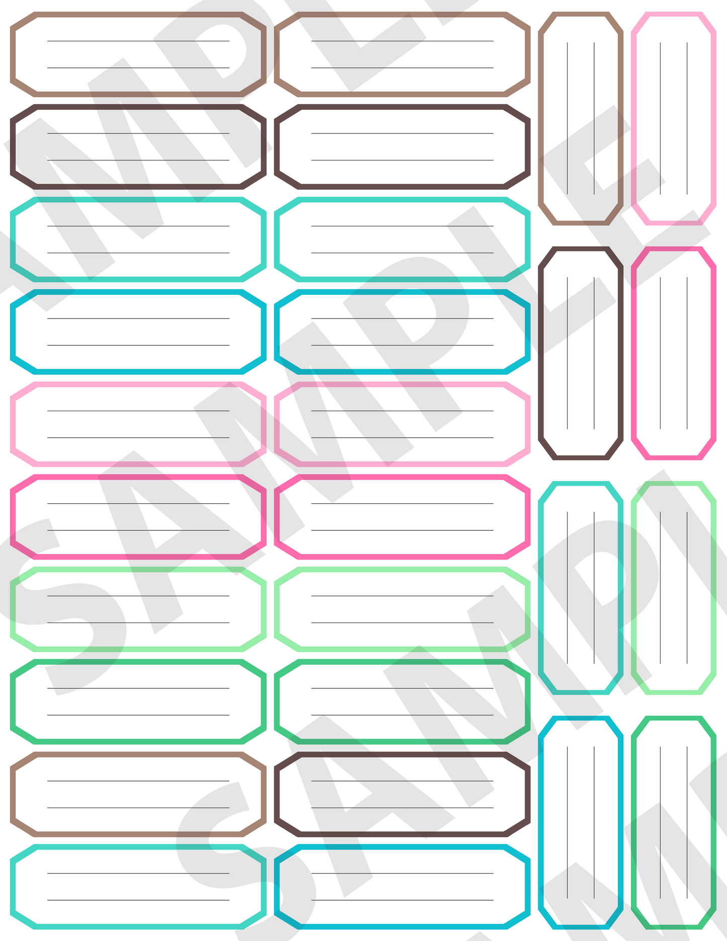 Journaling Labels