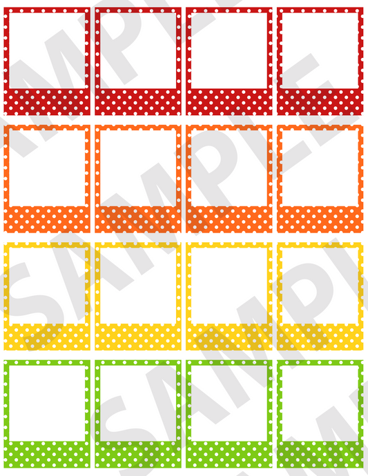 Polka-Dotted Small Frames