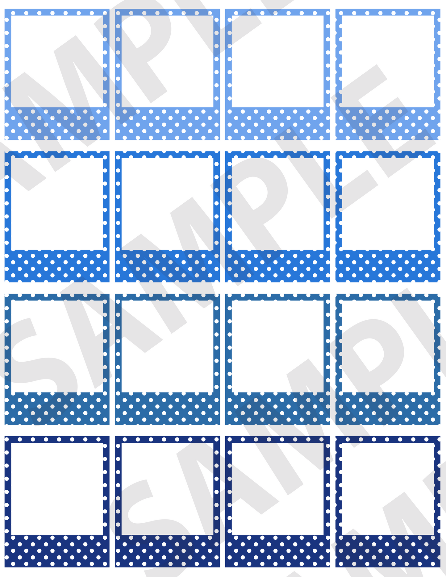 Polka-Dotted Small Frames