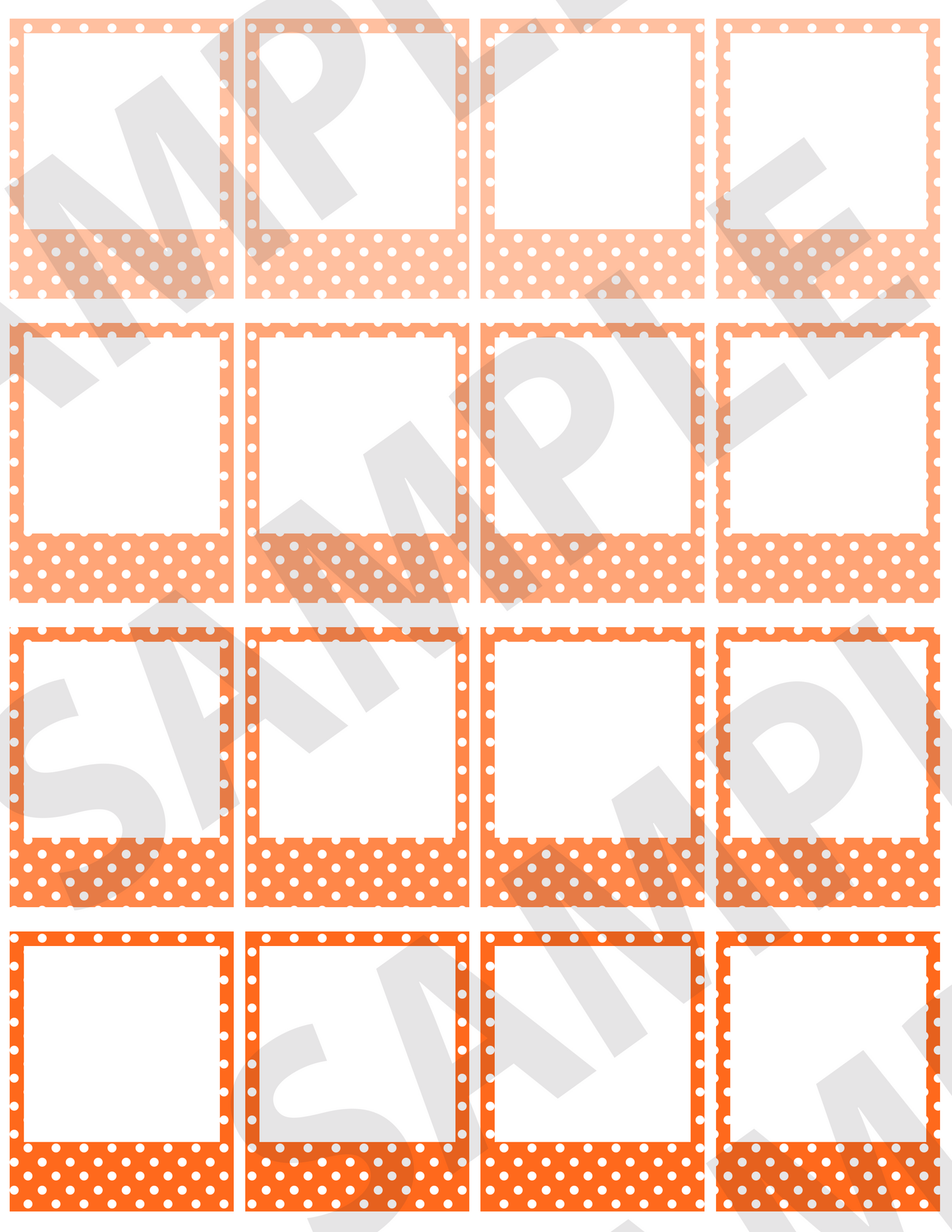 Polka-Dotted Small Frames