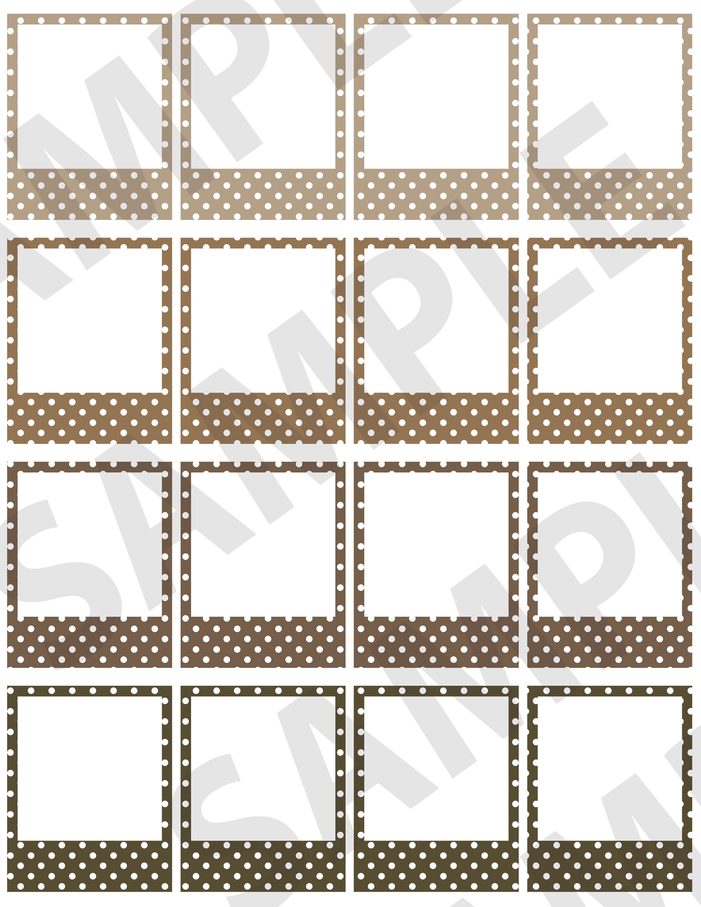 Polka-Dotted Small Frames