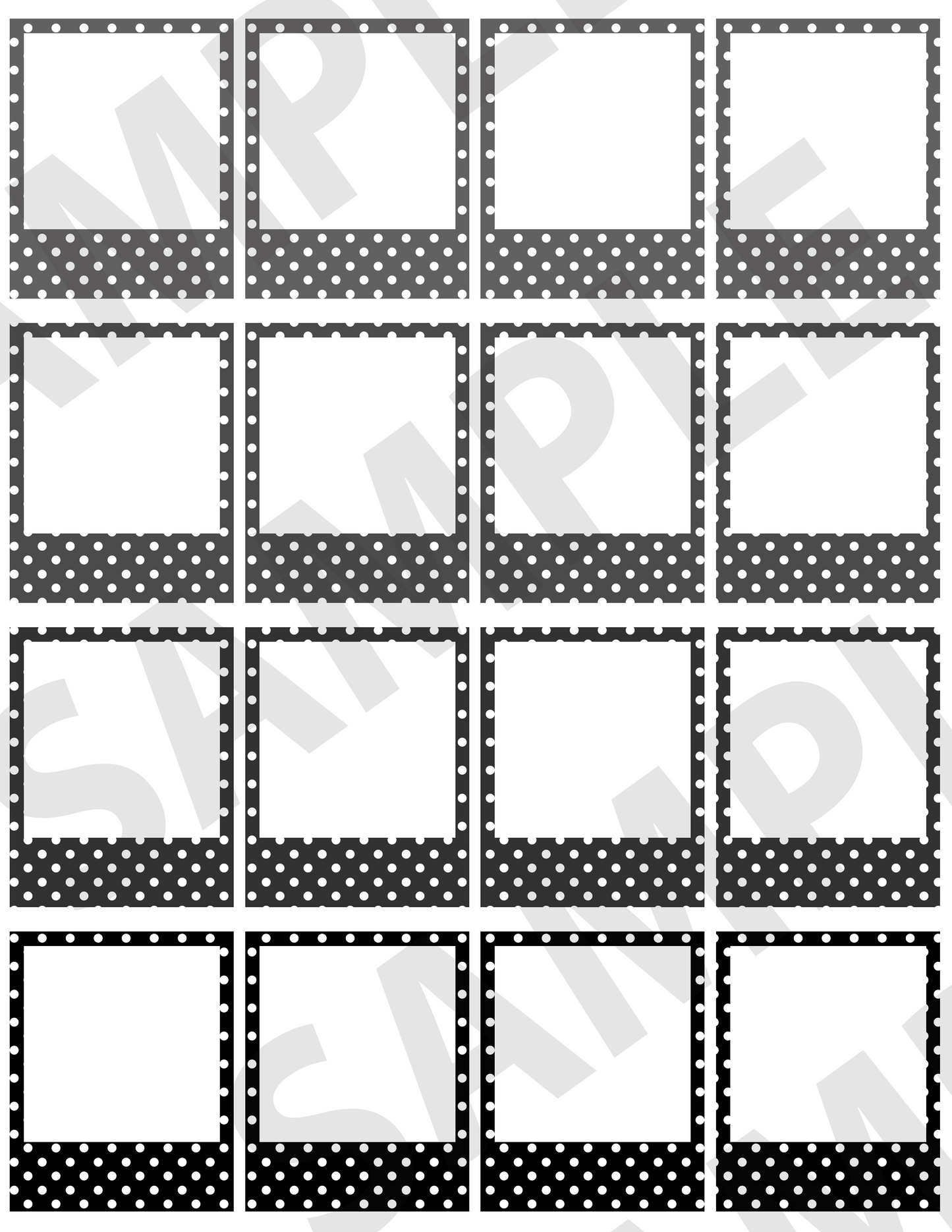 Polka-Dotted Small Frames