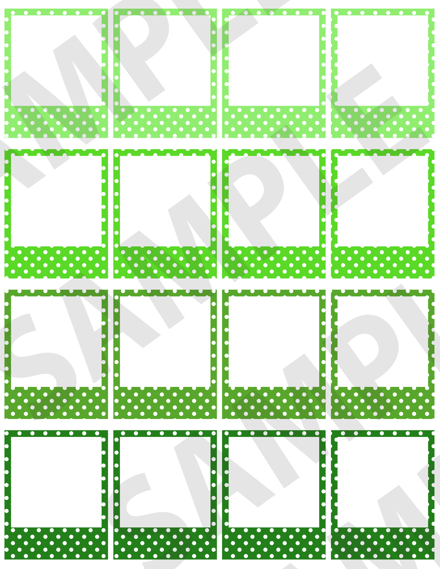 Polka-Dotted Small Frames