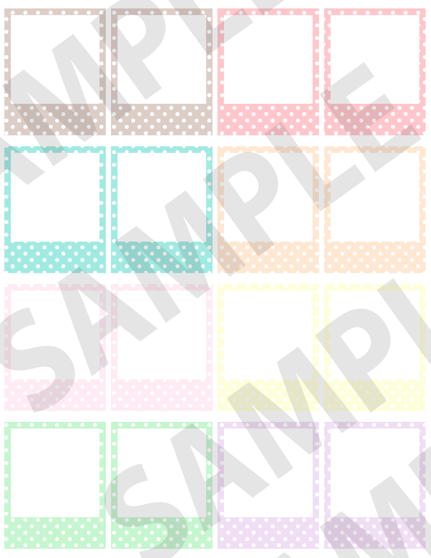 Polka-Dotted Small Frames