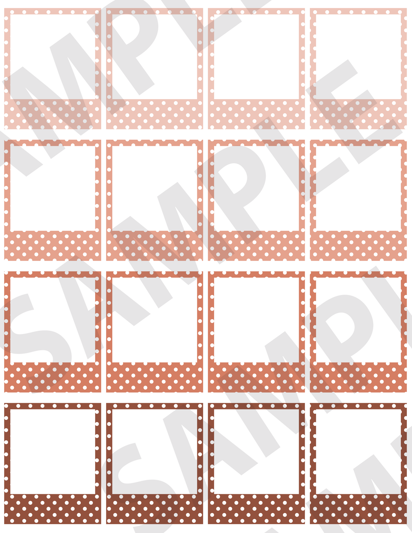 Polka-Dotted Small Frames