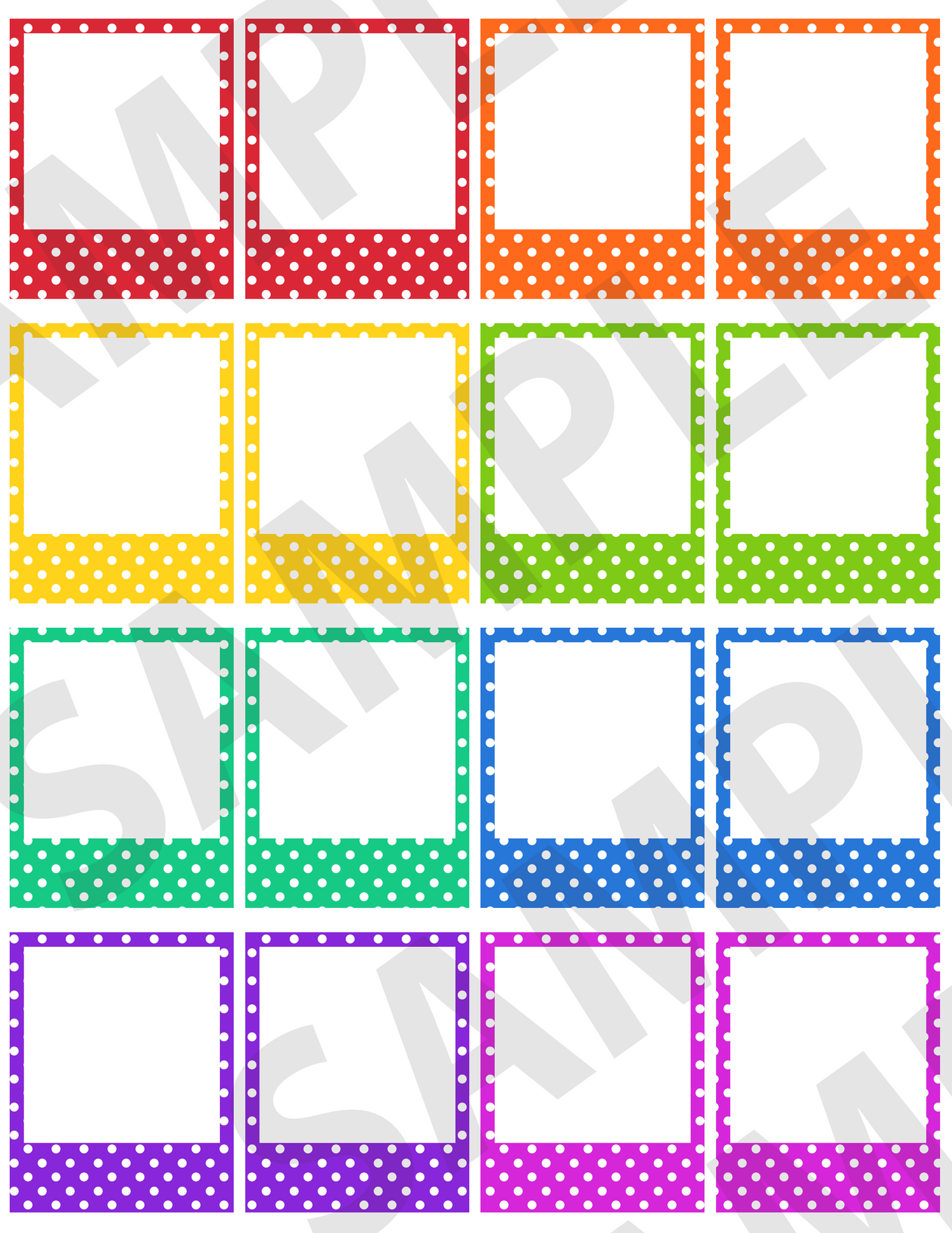 Polka-Dotted Small Frames