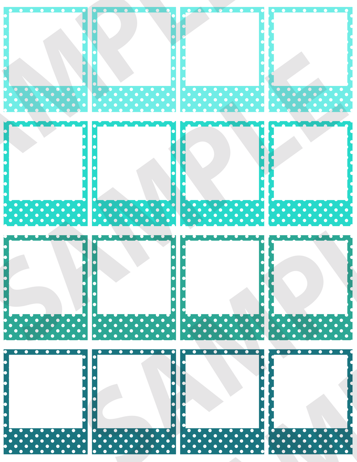 Polka-Dotted Small Frames