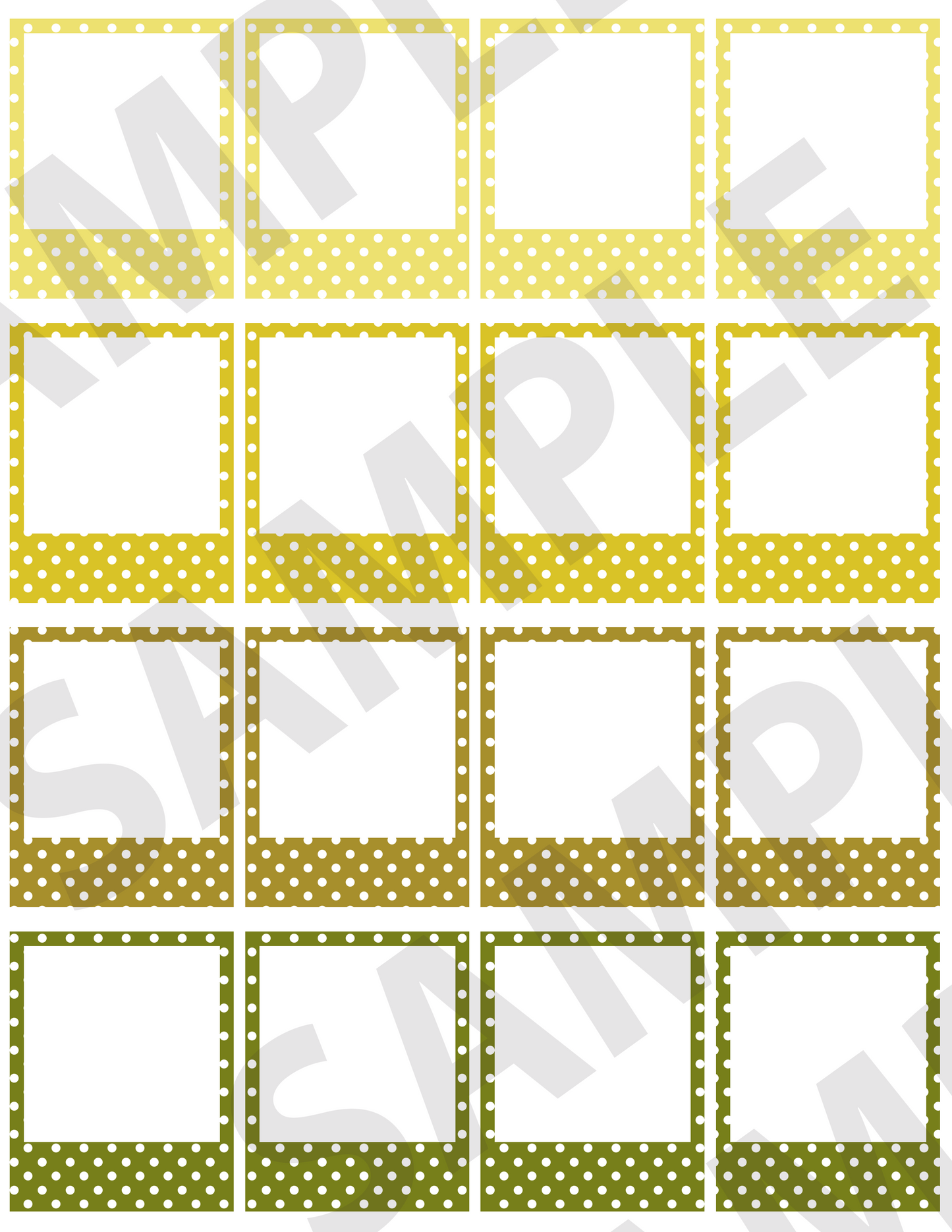 Polka-Dotted Small Frames