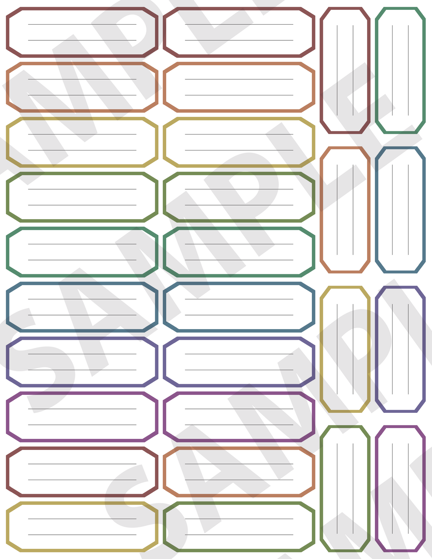 Journaling Labels