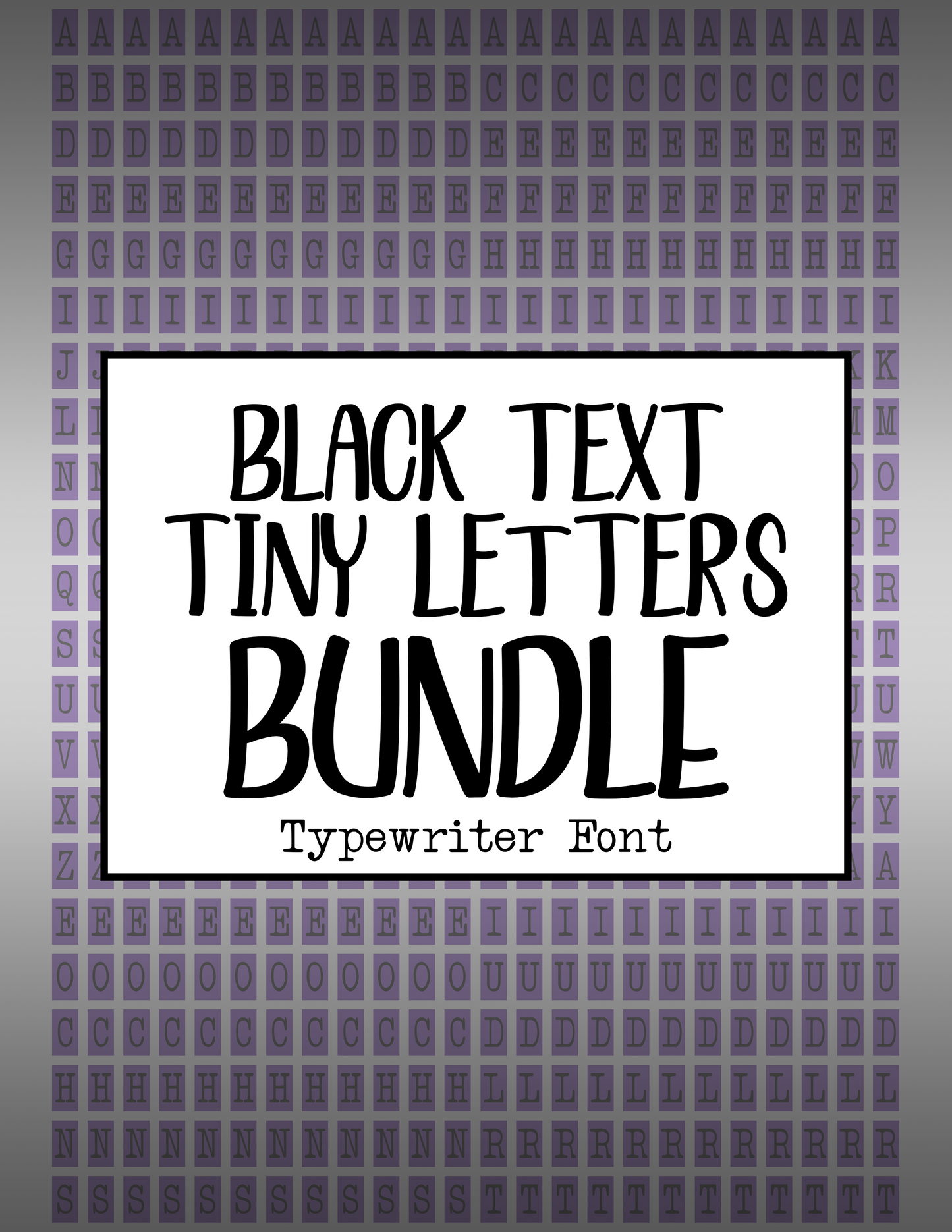 Tiny Letters & Numbers