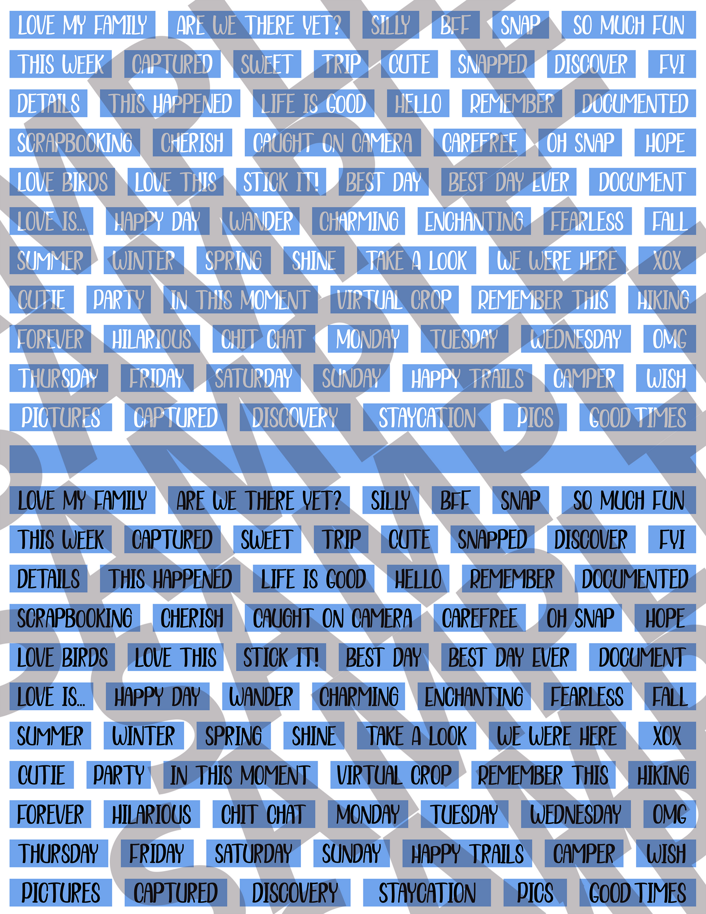 Scrapbooking Words
