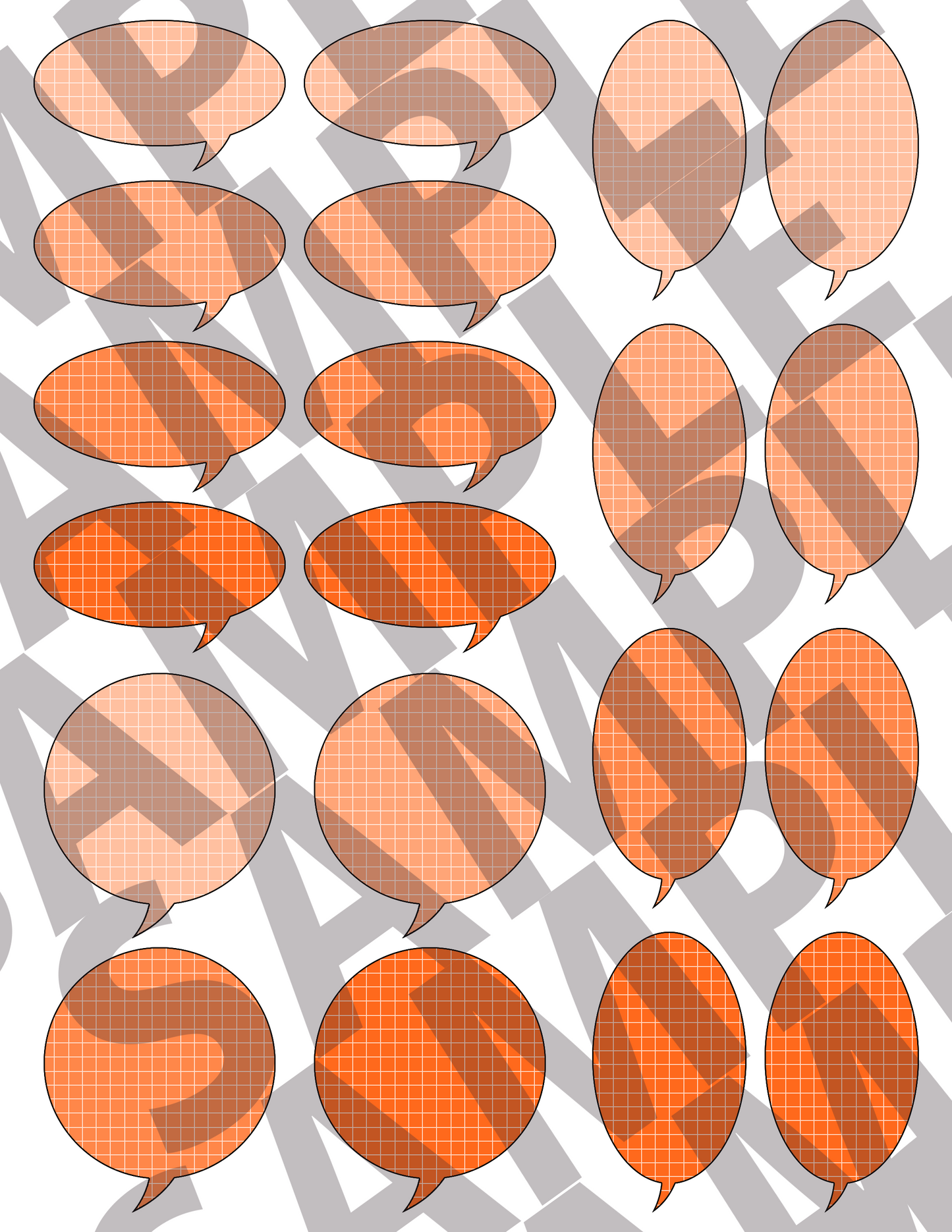 Grid Speech Bubbles