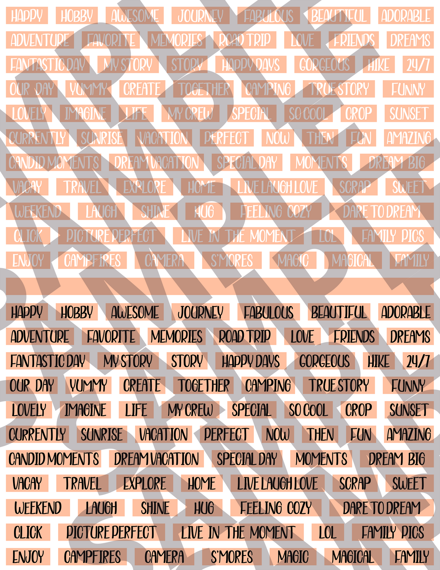 Scrapbooking Words