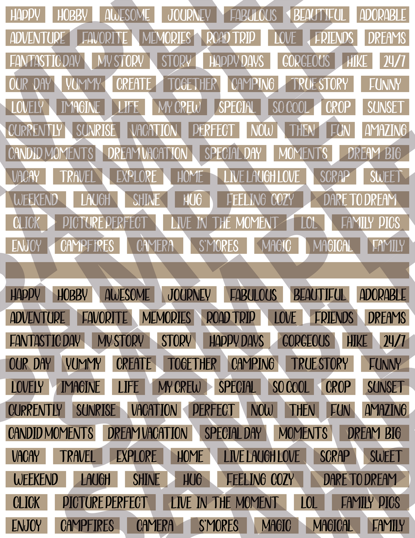 Scrapbooking Words