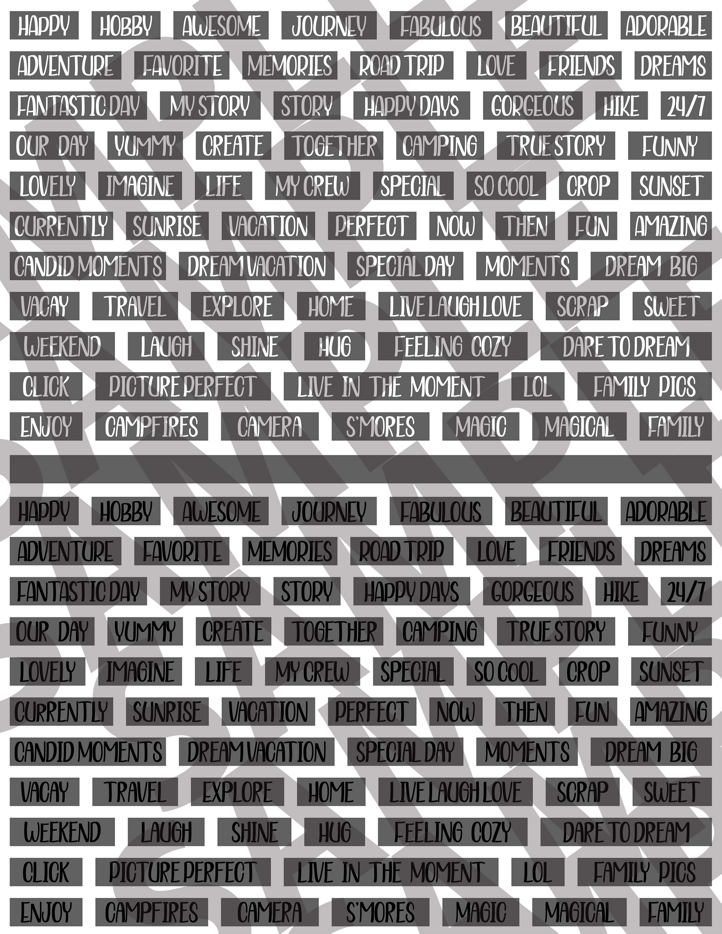 Scrapbooking Words