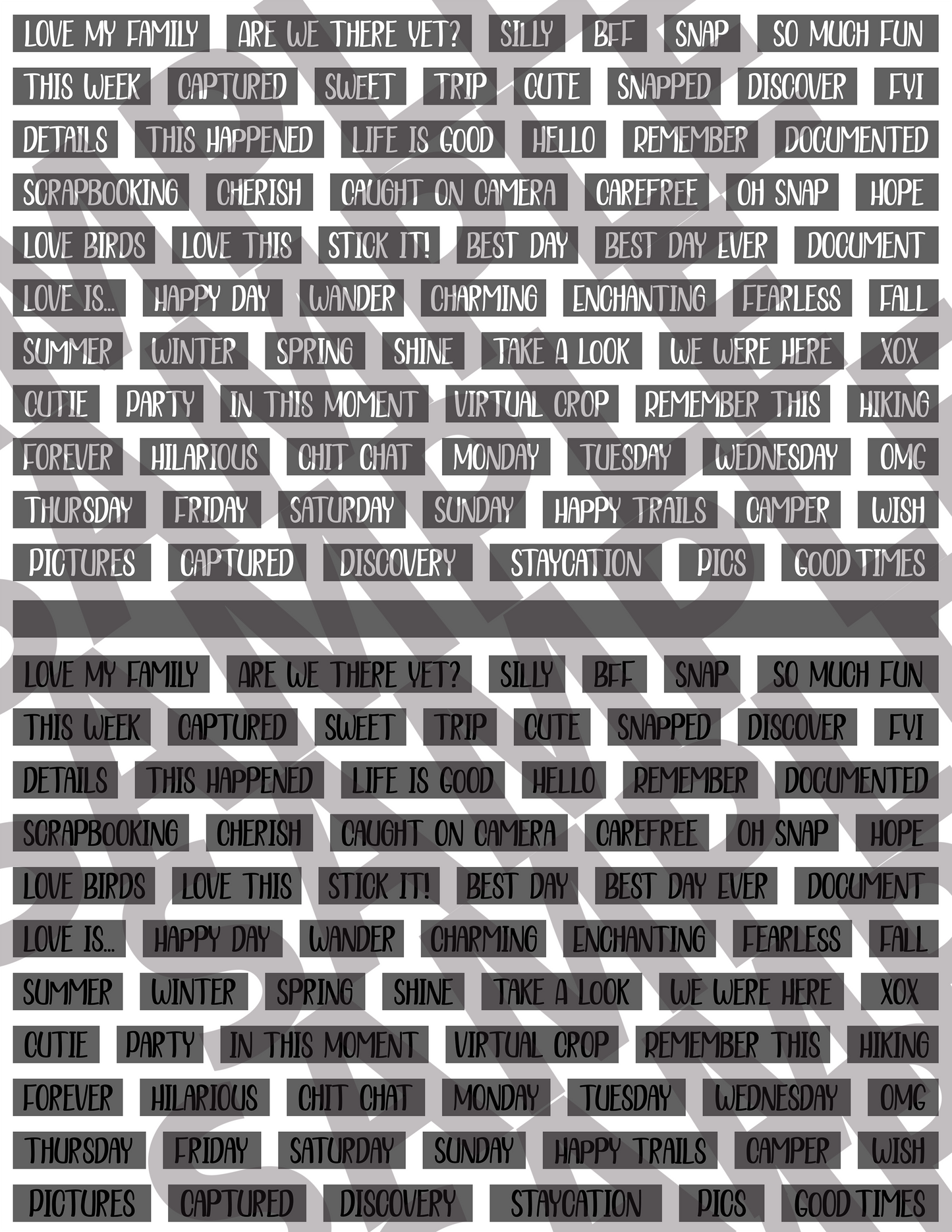 Scrapbooking Words