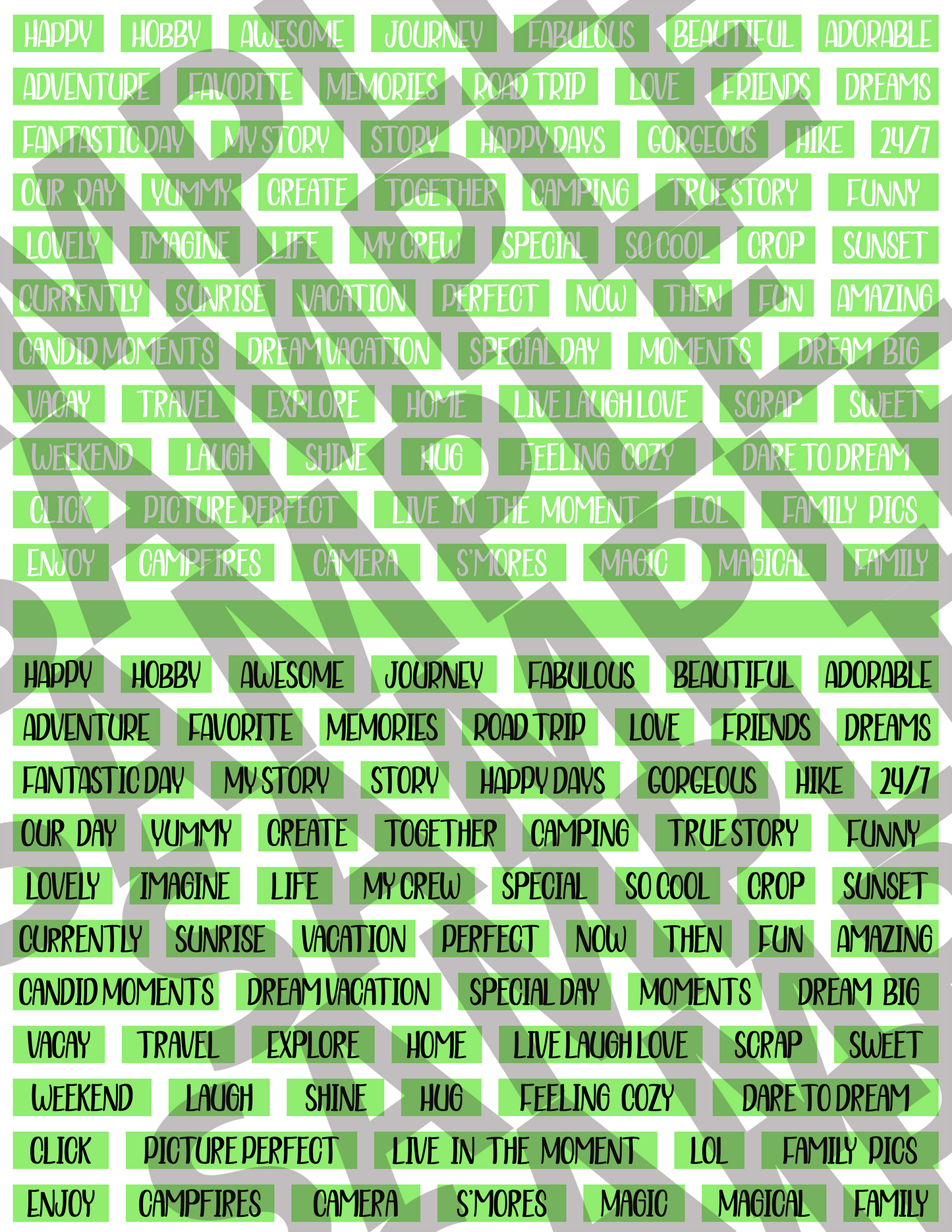 Scrapbooking Words