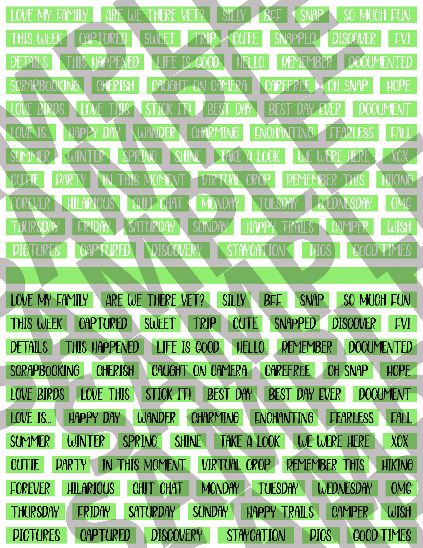 Scrapbooking Words