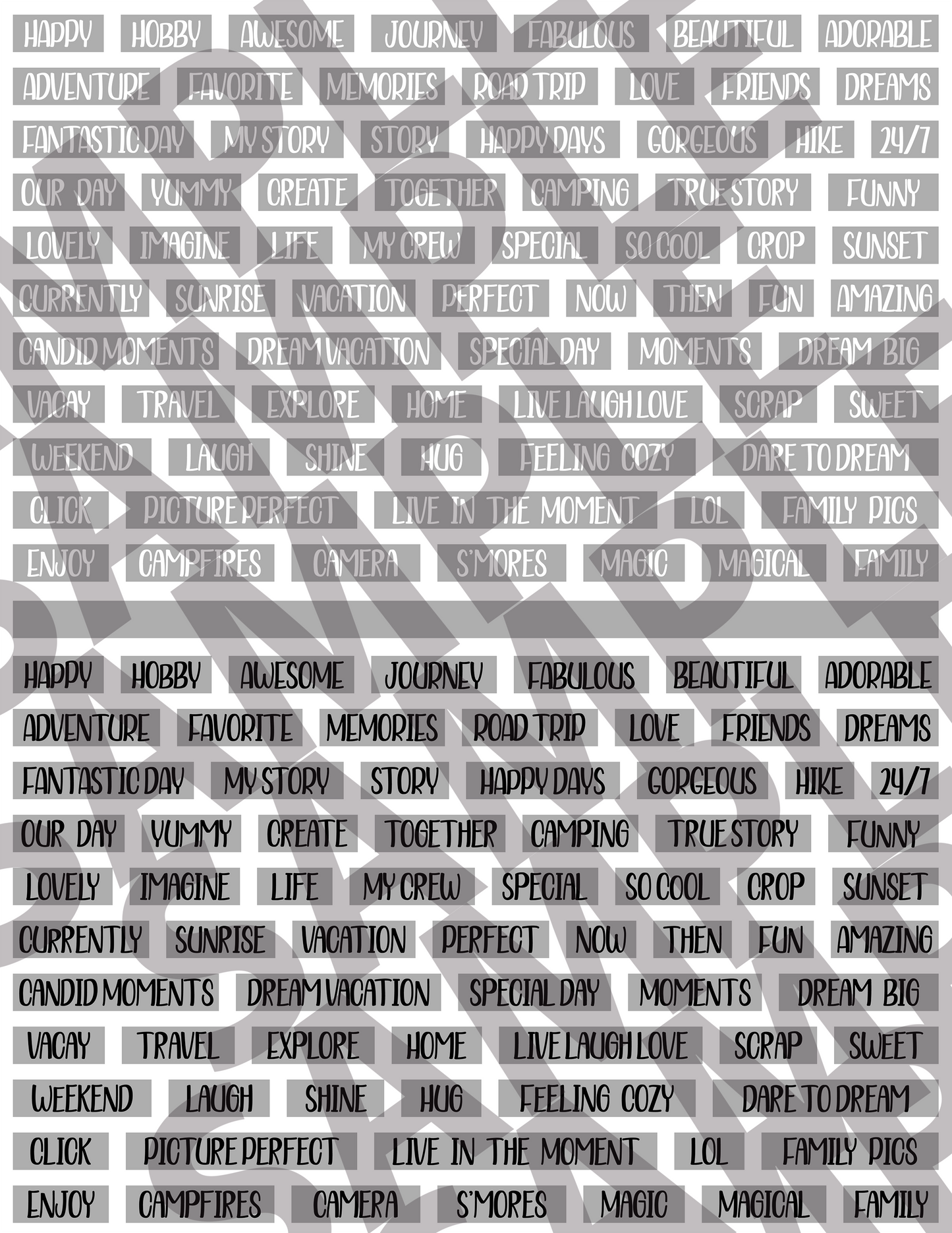 Scrapbooking Words