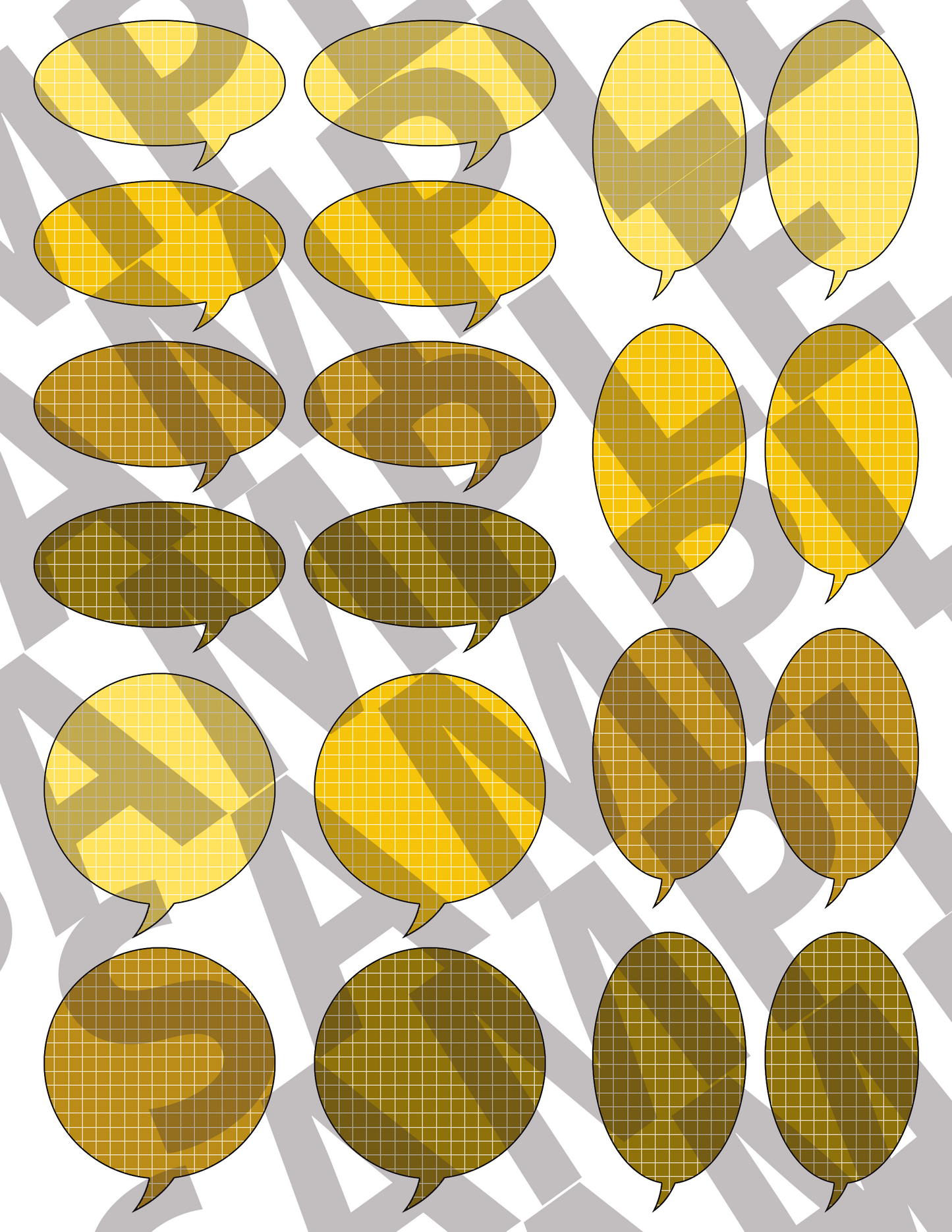 Grid Speech Bubbles