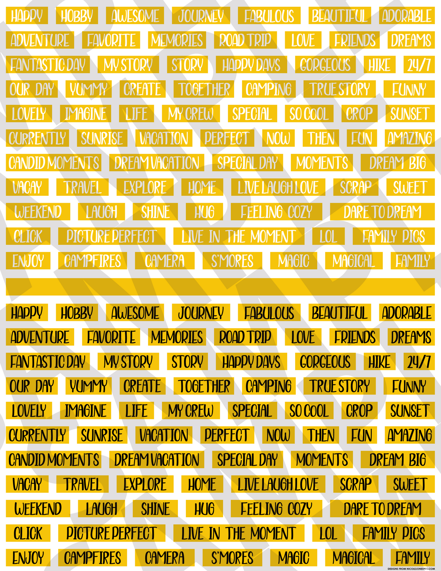 Scrapbooking Words