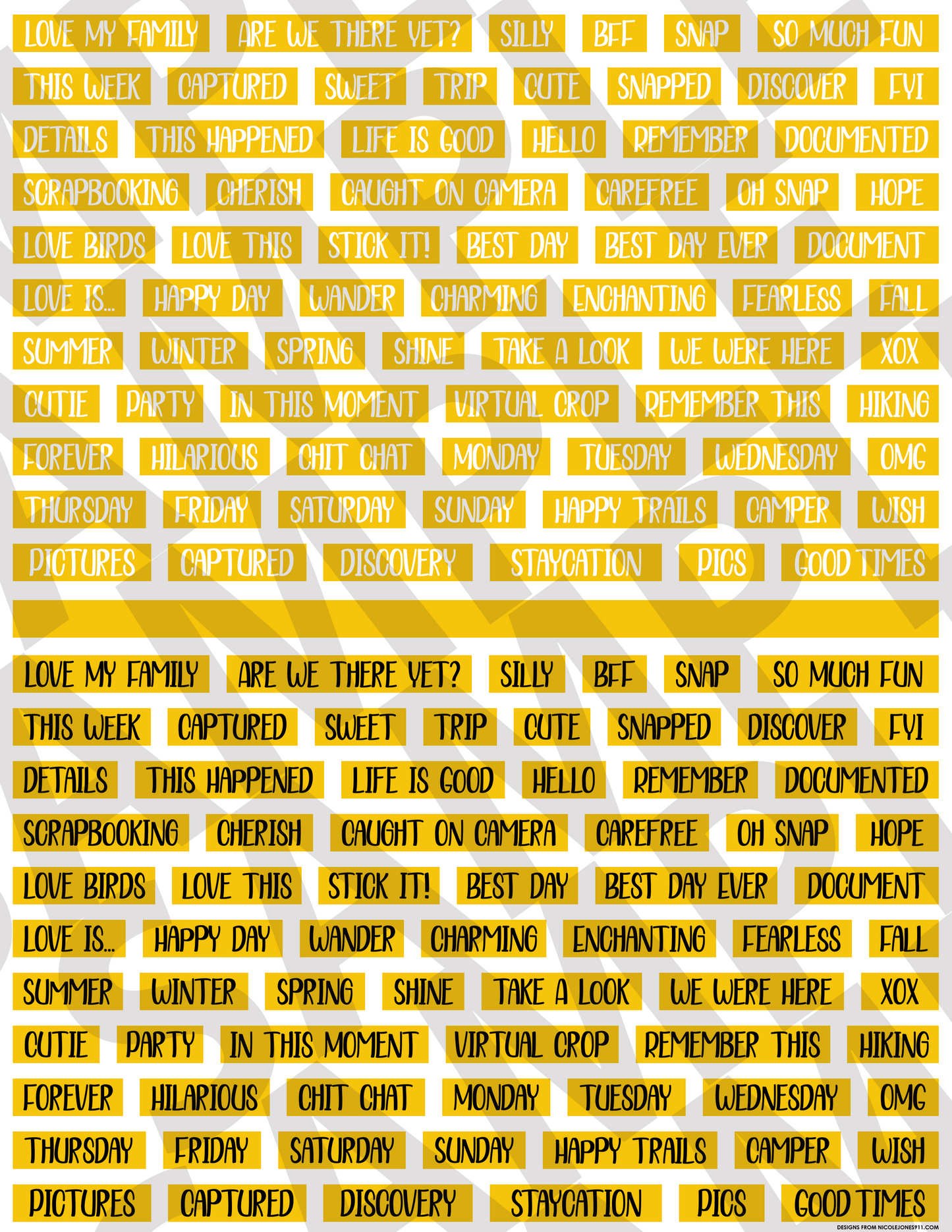 Scrapbooking Words