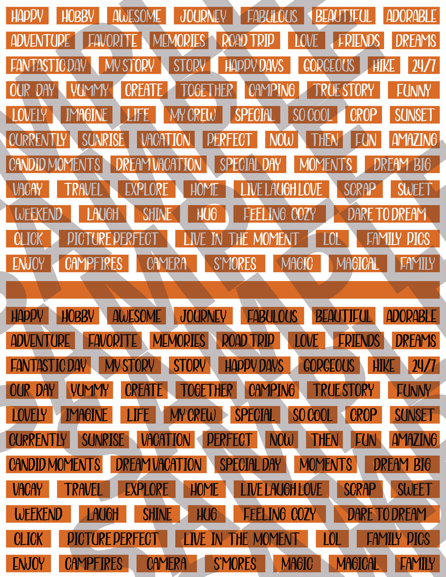 Scrapbooking Words