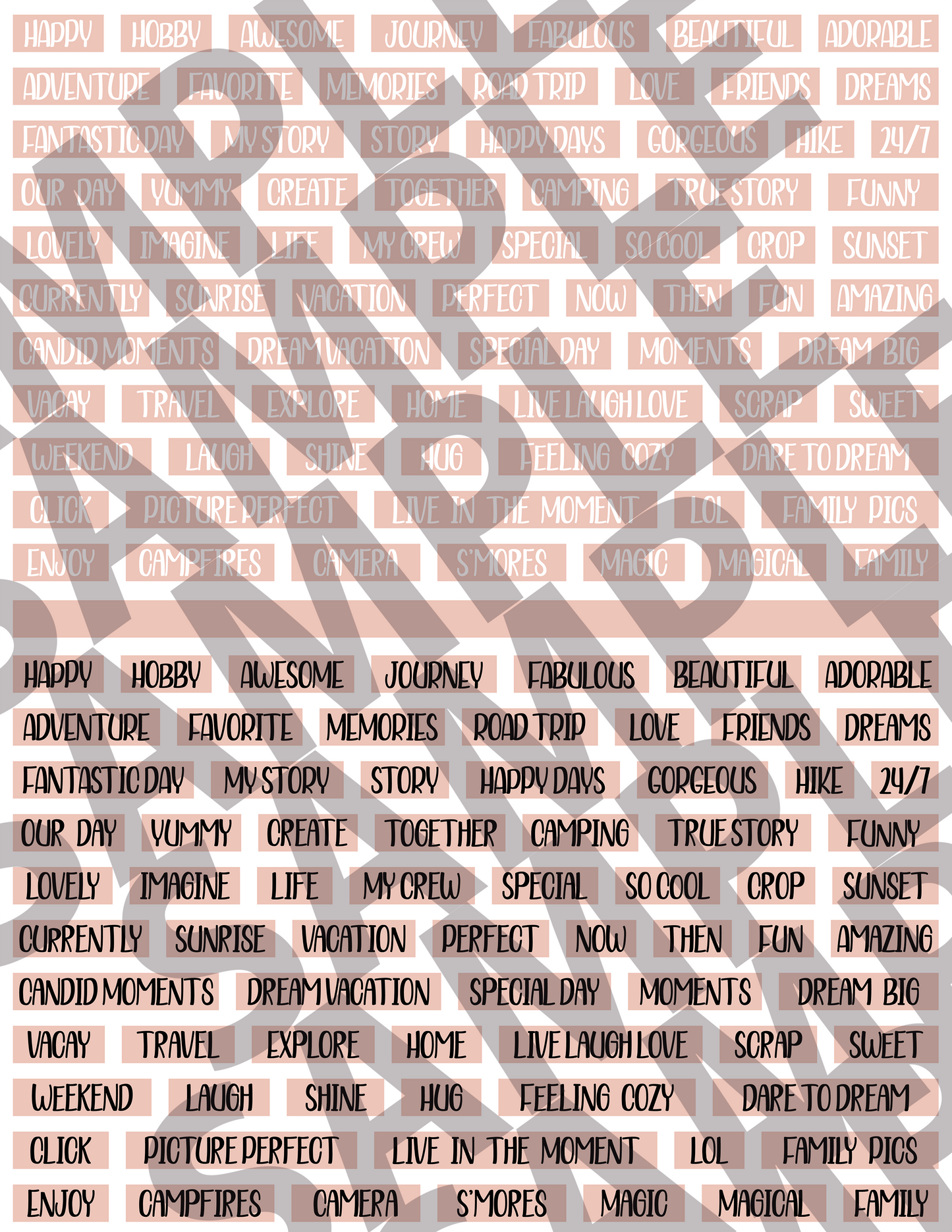Scrapbooking Words