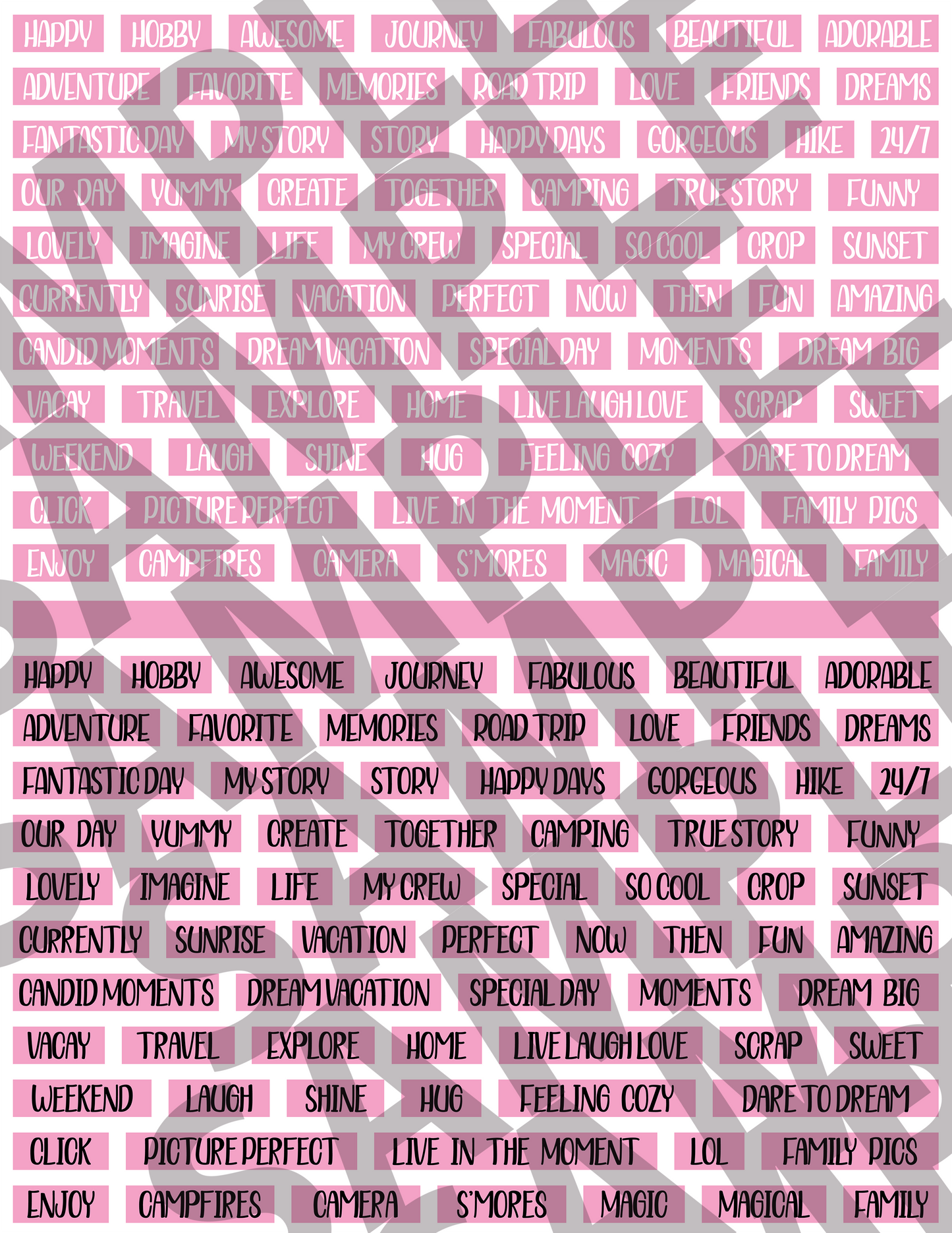 Scrapbooking Words