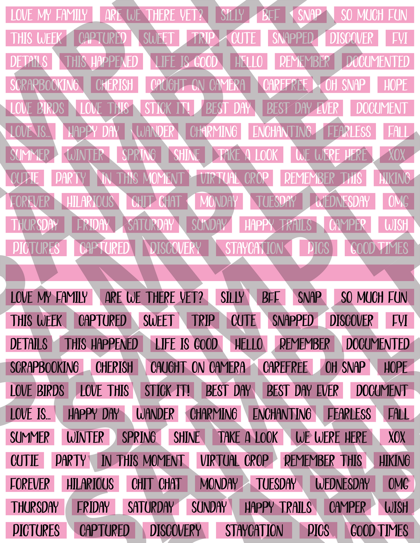 Scrapbooking Words