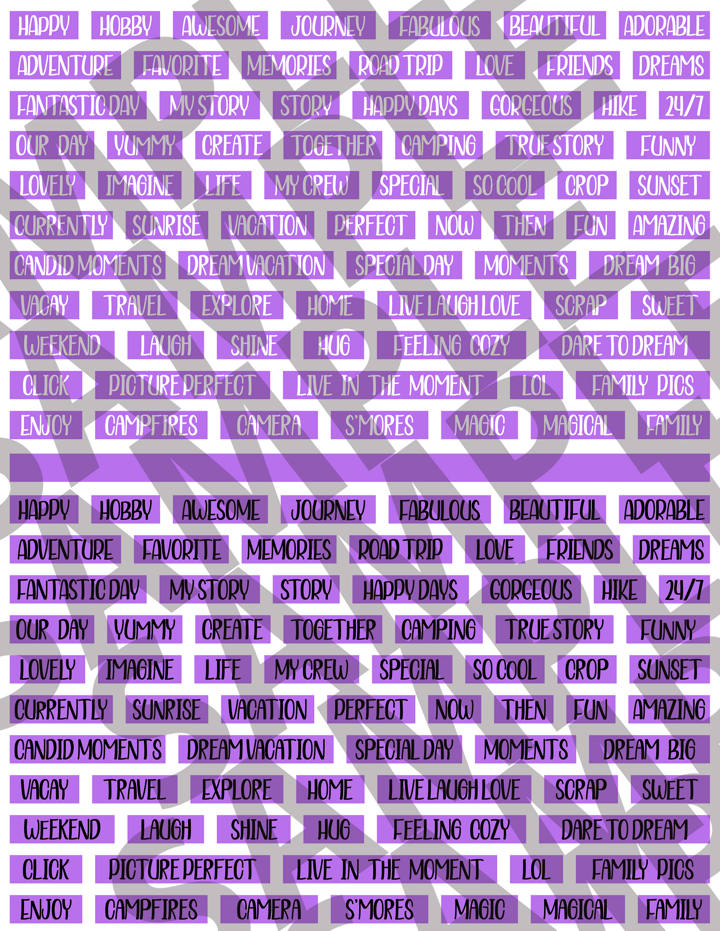 Scrapbooking Words