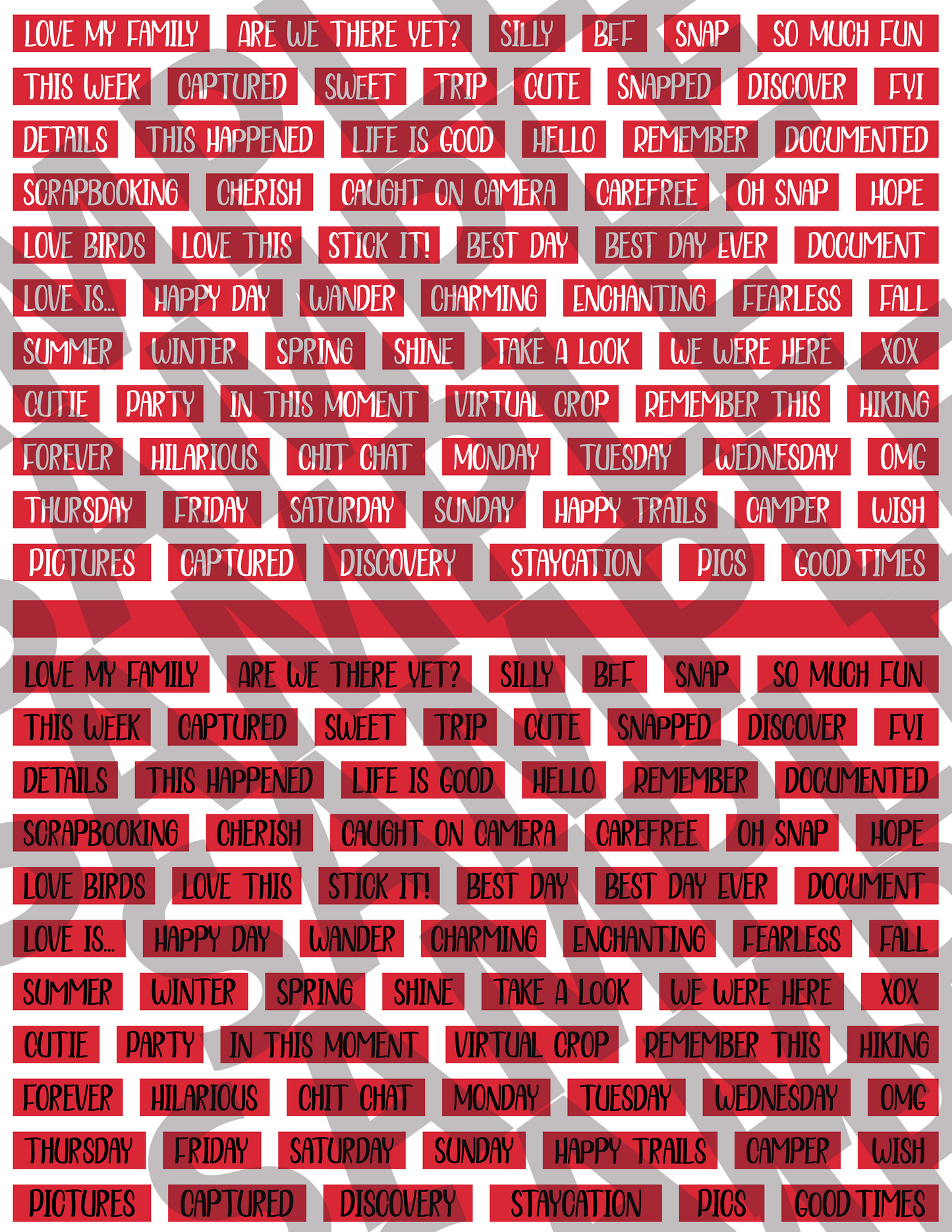 Scrapbooking Words